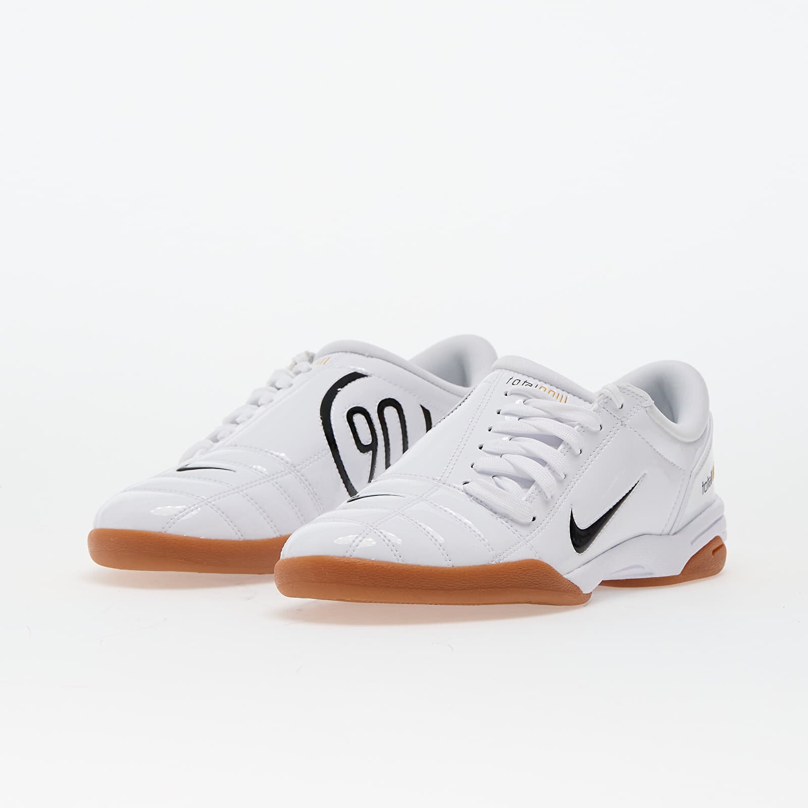 Nike Сникърси W T90 White/ Black-White-Mtlc Gold-Gum Med Brown