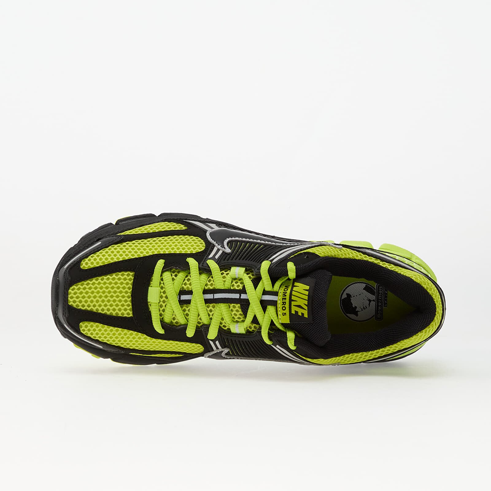Nike Сникърси Zoom Vomero 5 Black/ Cyber-Mtlc Platinum-Bright Cactus