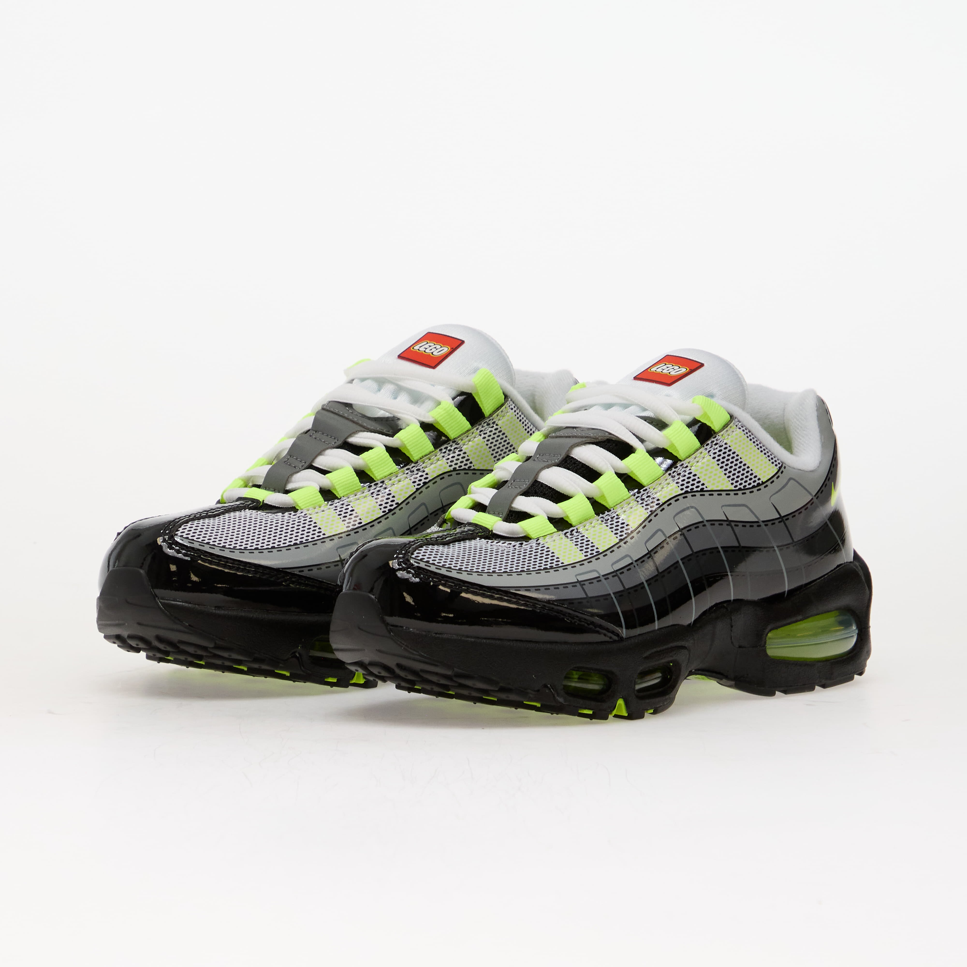 Nike x LEGO Air Max 95 Kids Black/ Metallic Silver-Dk Smoke Grey