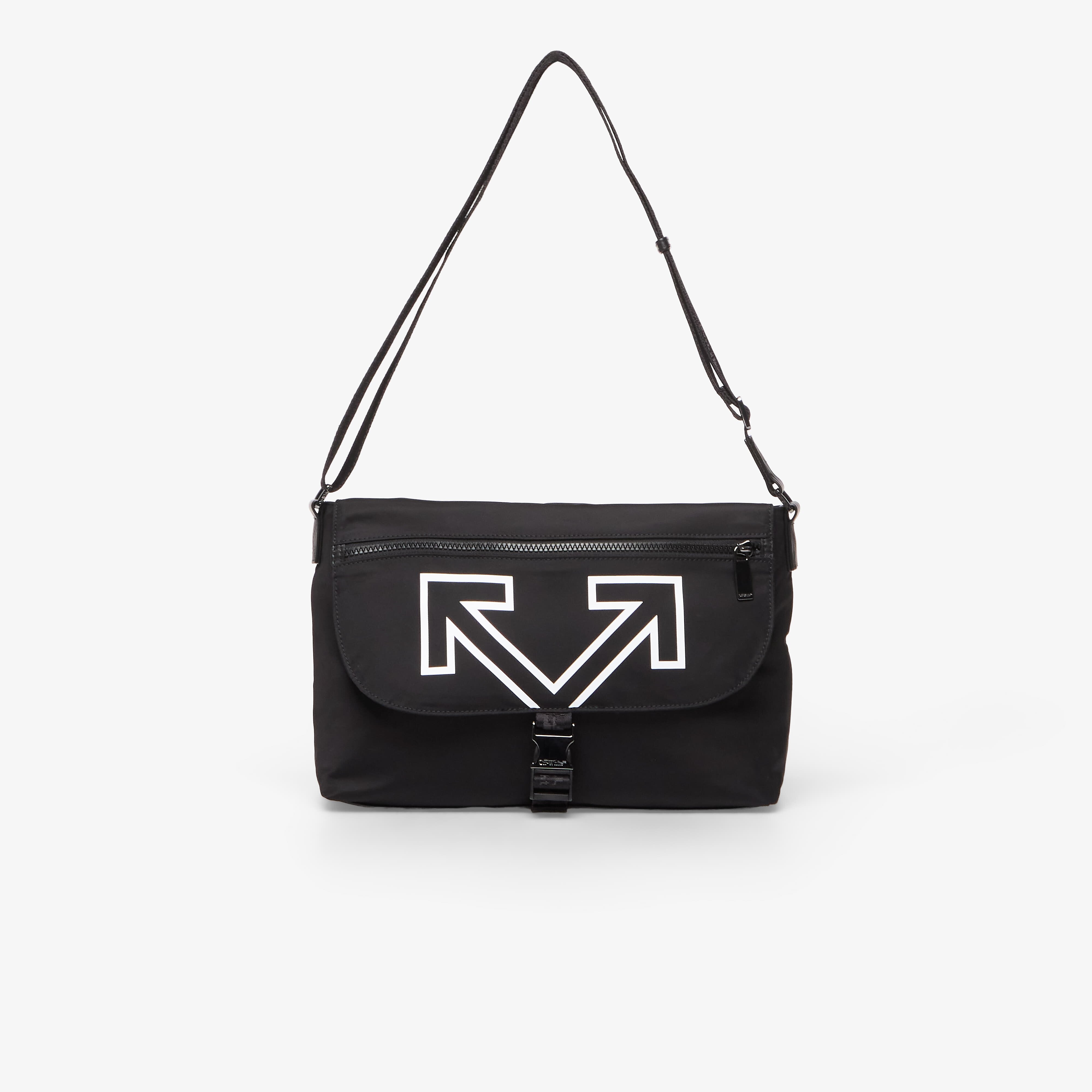 Off-White Чанта Heritage Messenger Black/ White