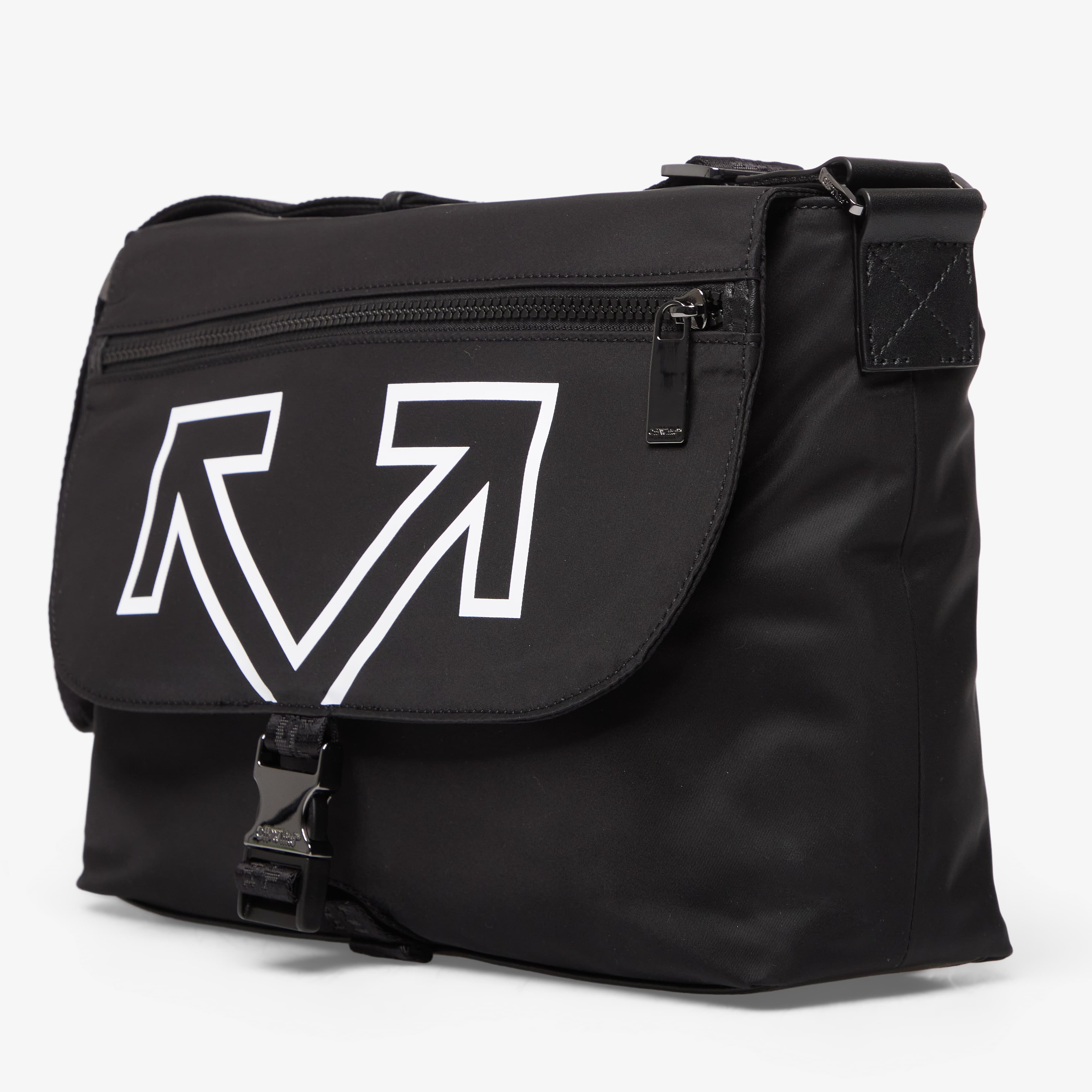 Off-White Чанта Heritage Messenger Black/ White