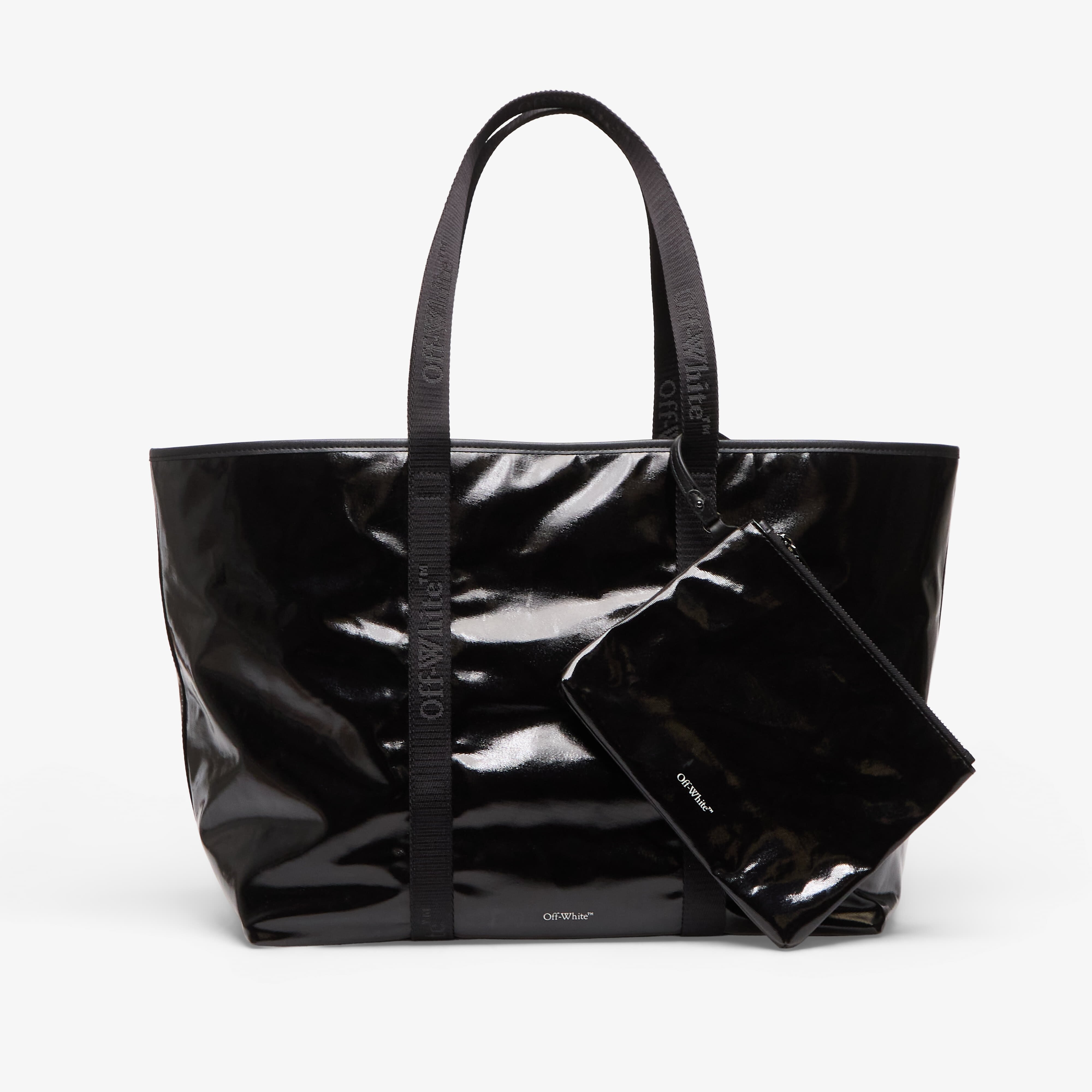 Off-White Чанта Jitney Tote Black/ Black