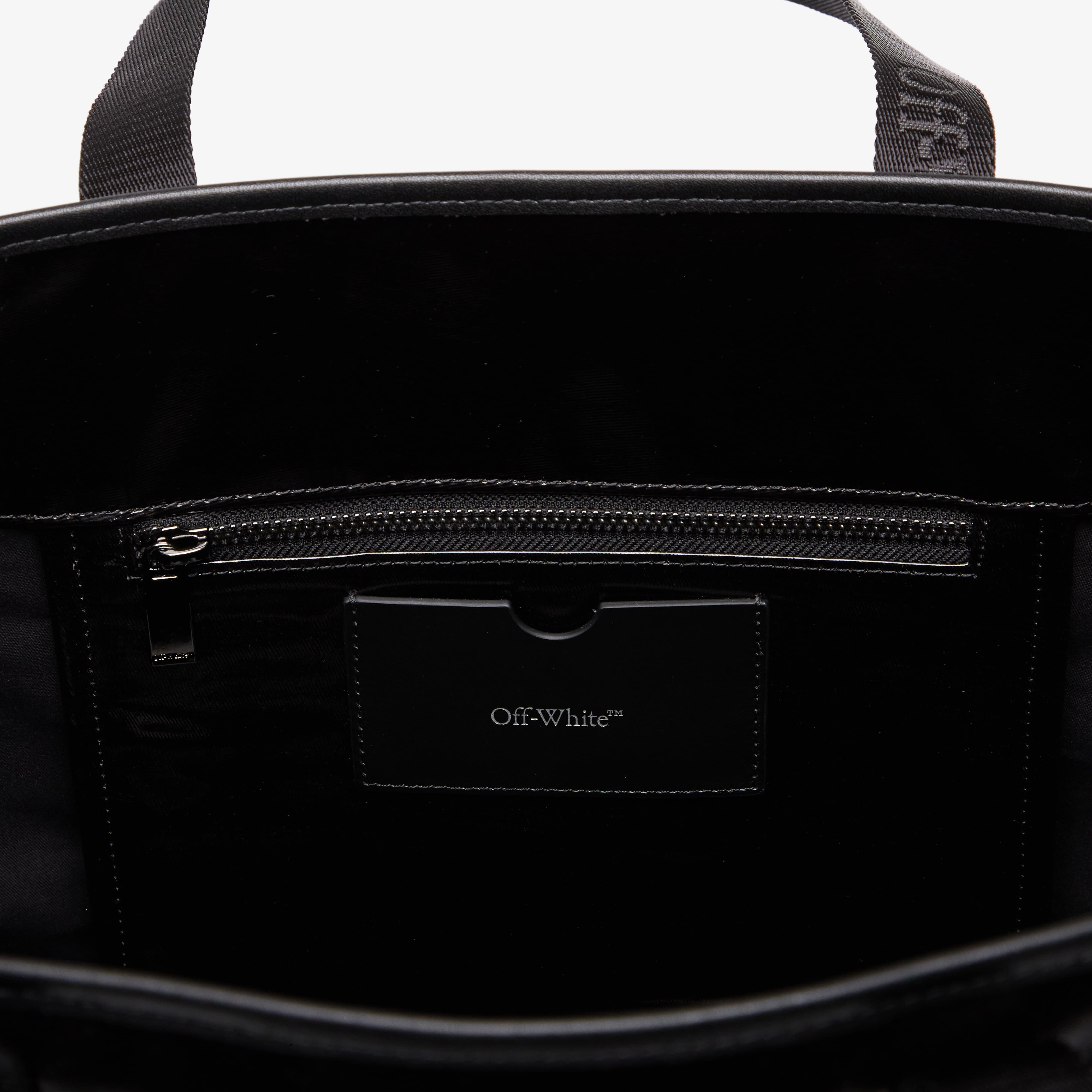 Off-White Чанта Jitney Tote Black/ Black