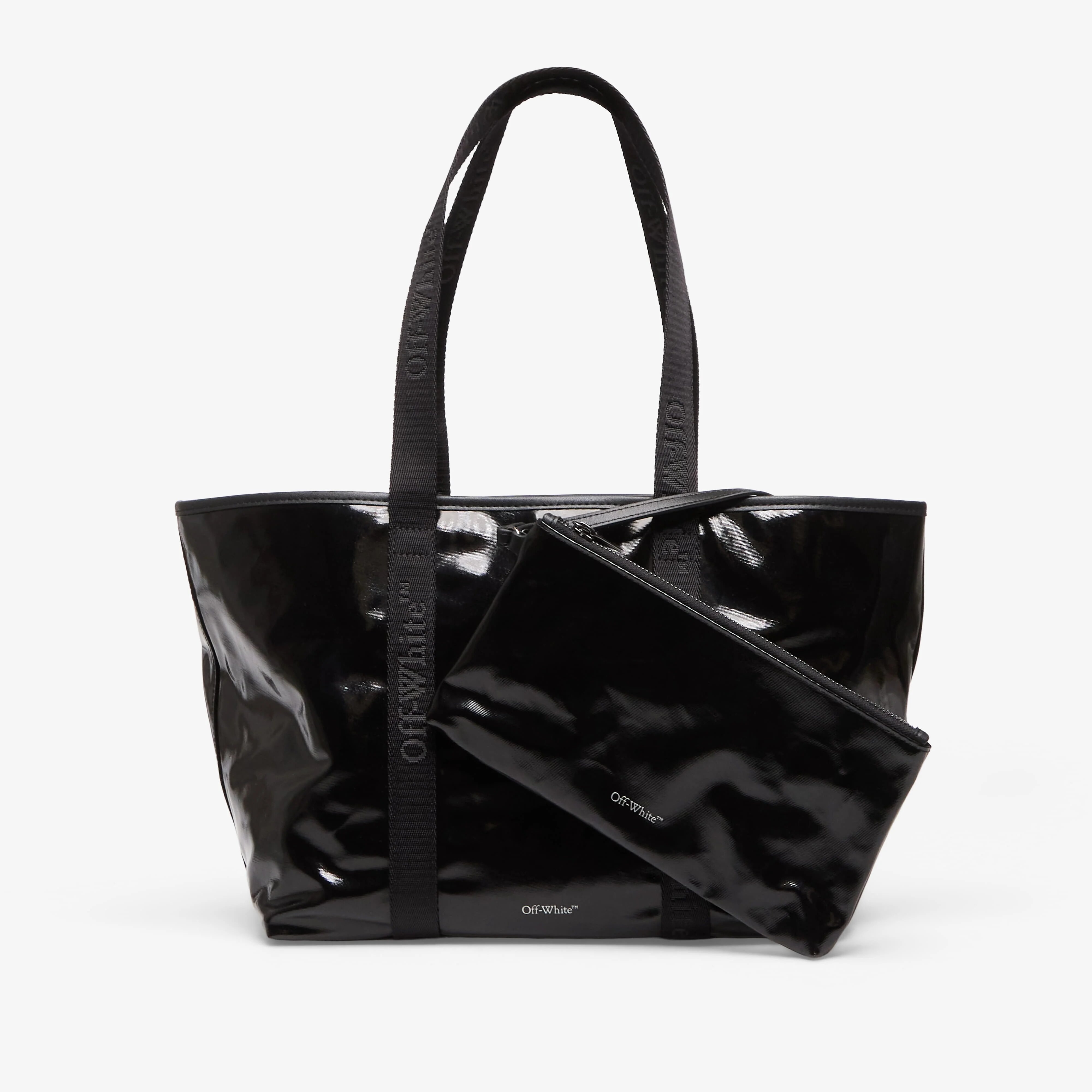 Off-White Чанта Jitney Tote Small Black/ Black