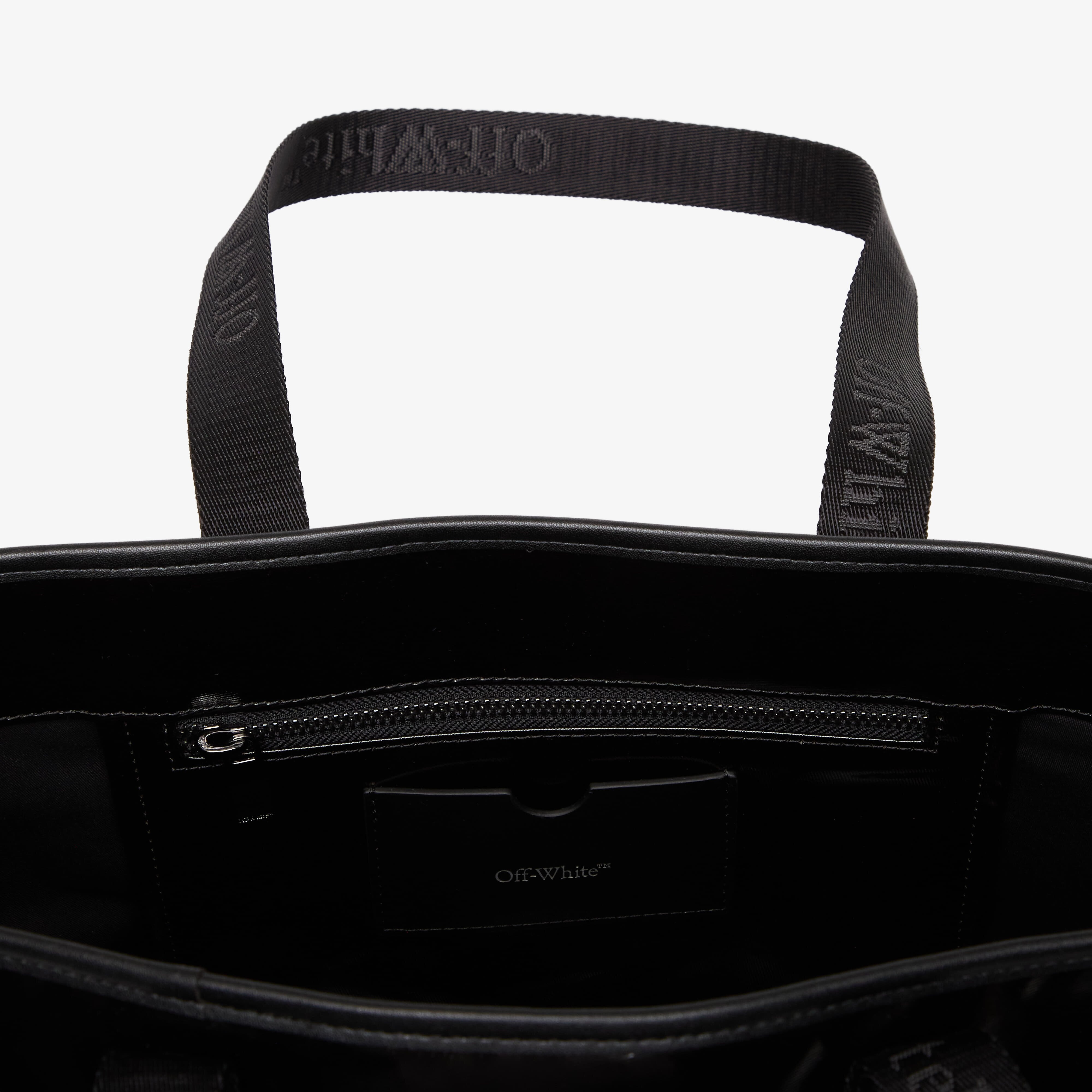 Off-White Чанта Jitney Tote Small Black/ Black