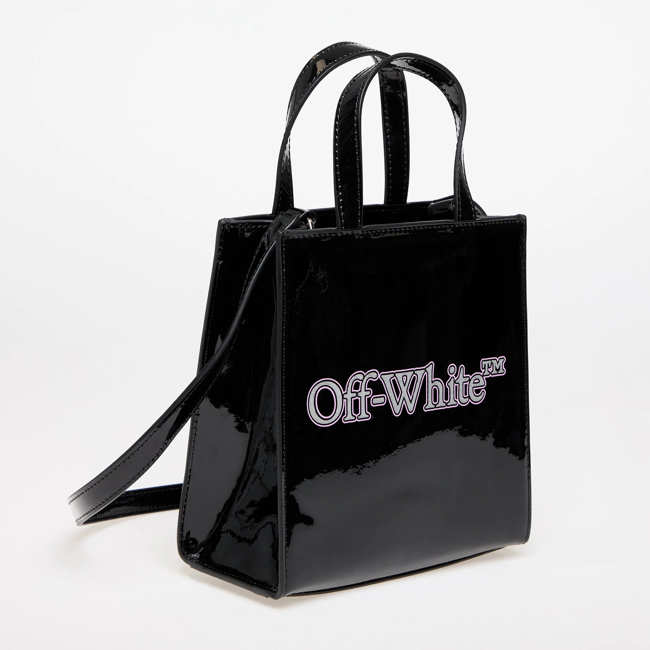 OFF-WHITE KIDS Чанта Big Bookish Mini Bag Black/ Glittered
