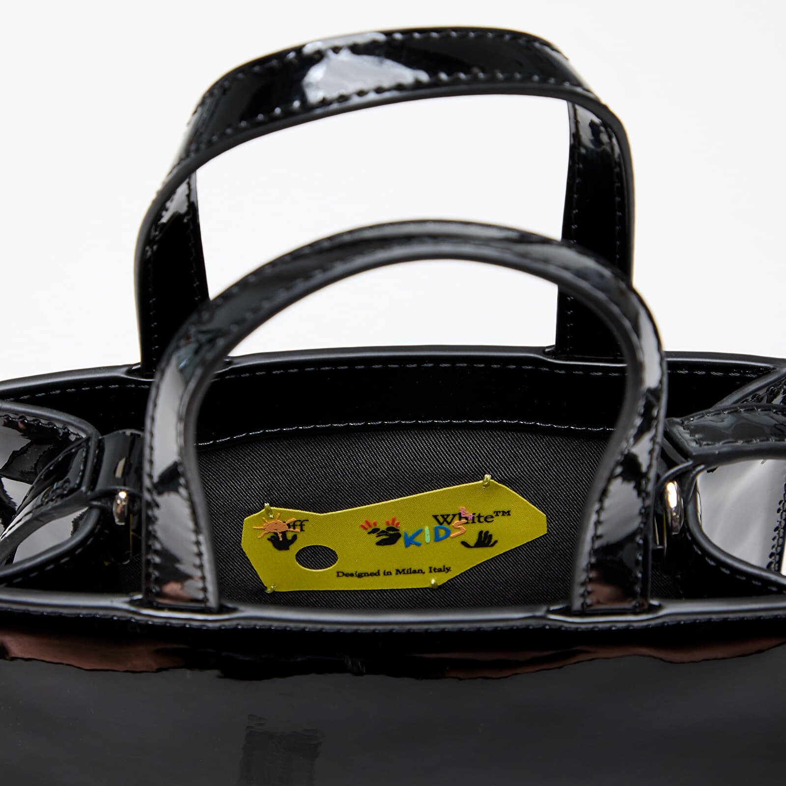 OFF-WHITE KIDS Чанта Big Bookish Mini Bag Black/ Glittered