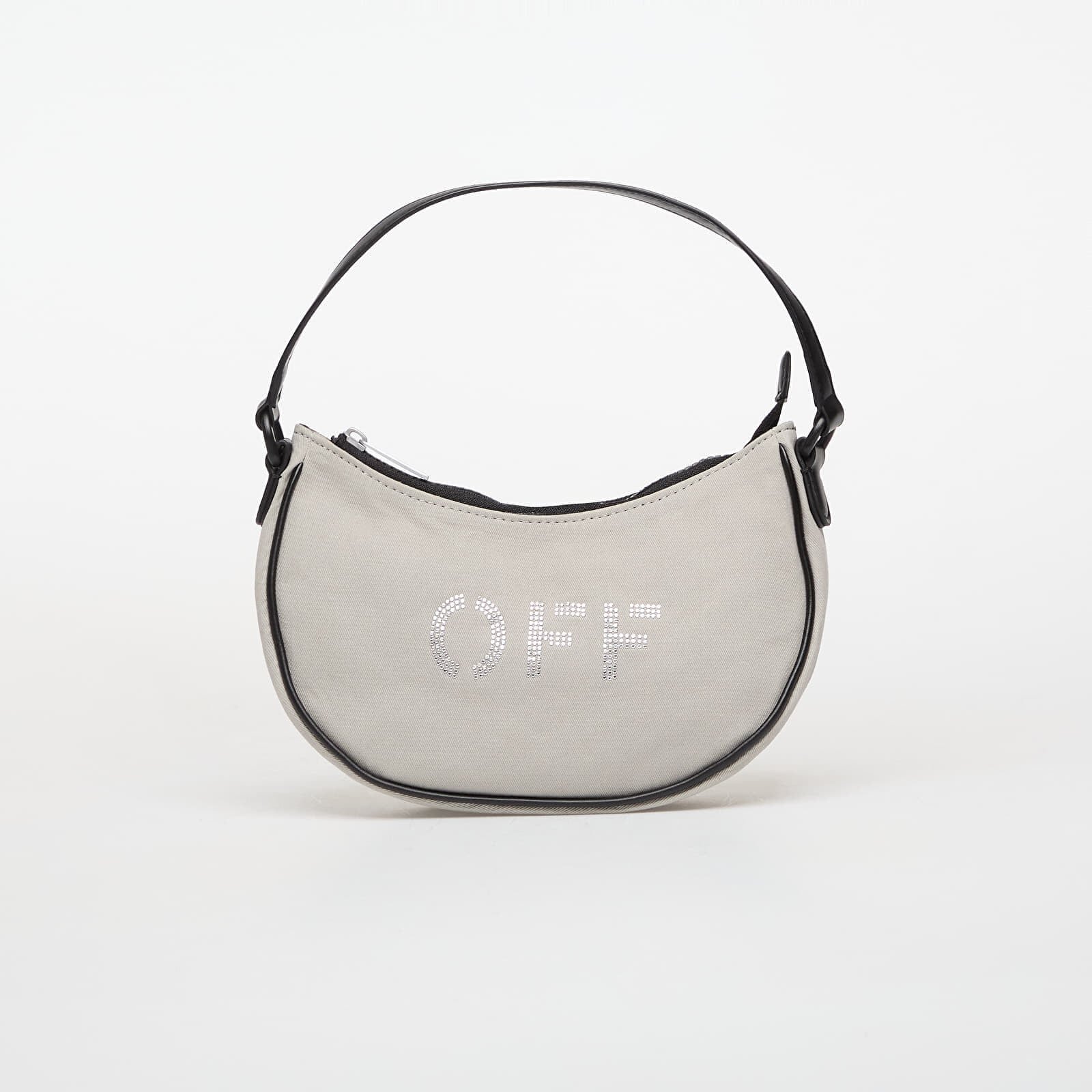 OFF-WHITE KIDS Чанта Hobo Bag Light Grey/ Silver