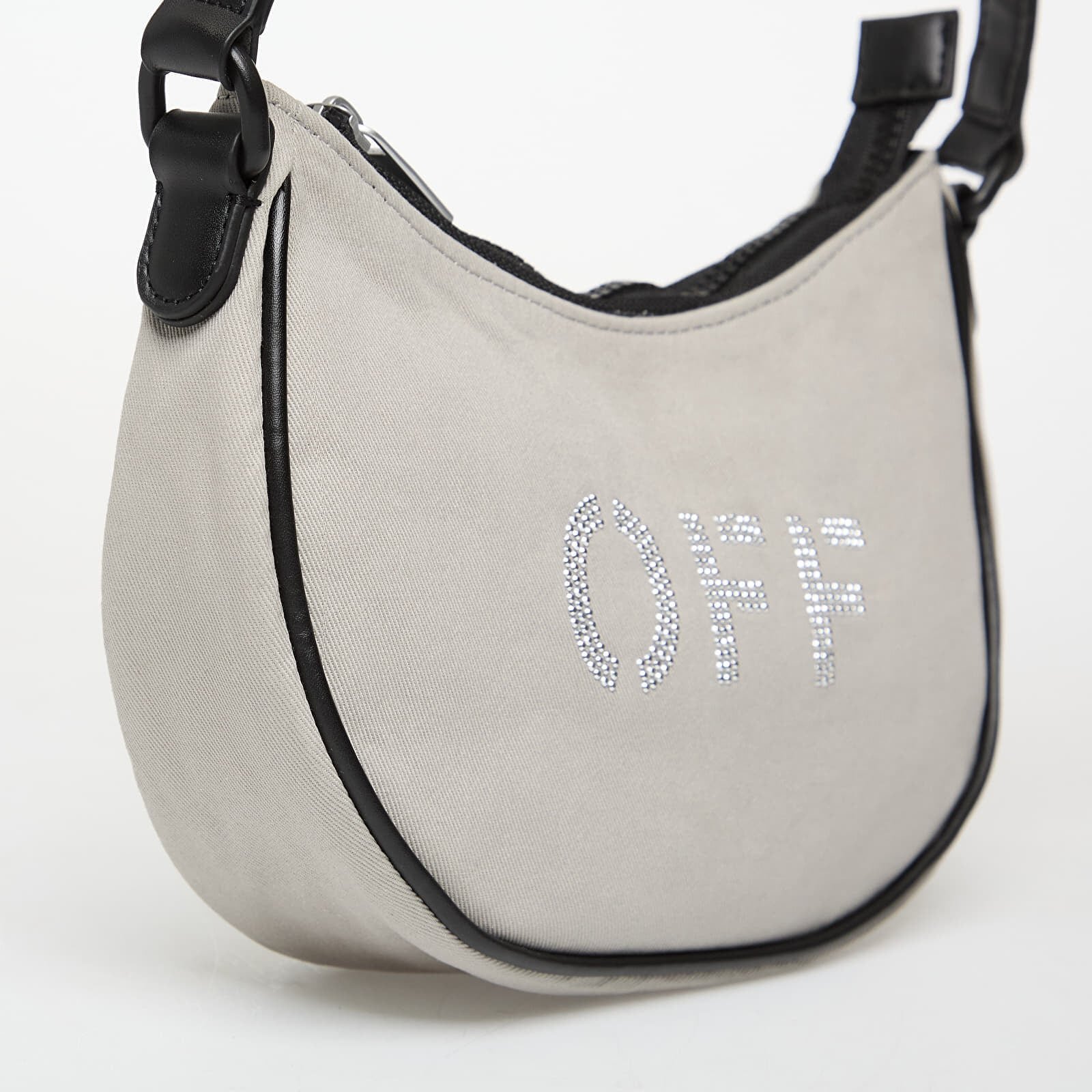 OFF-WHITE KIDS Чанта Hobo Bag Light Grey/ Silver