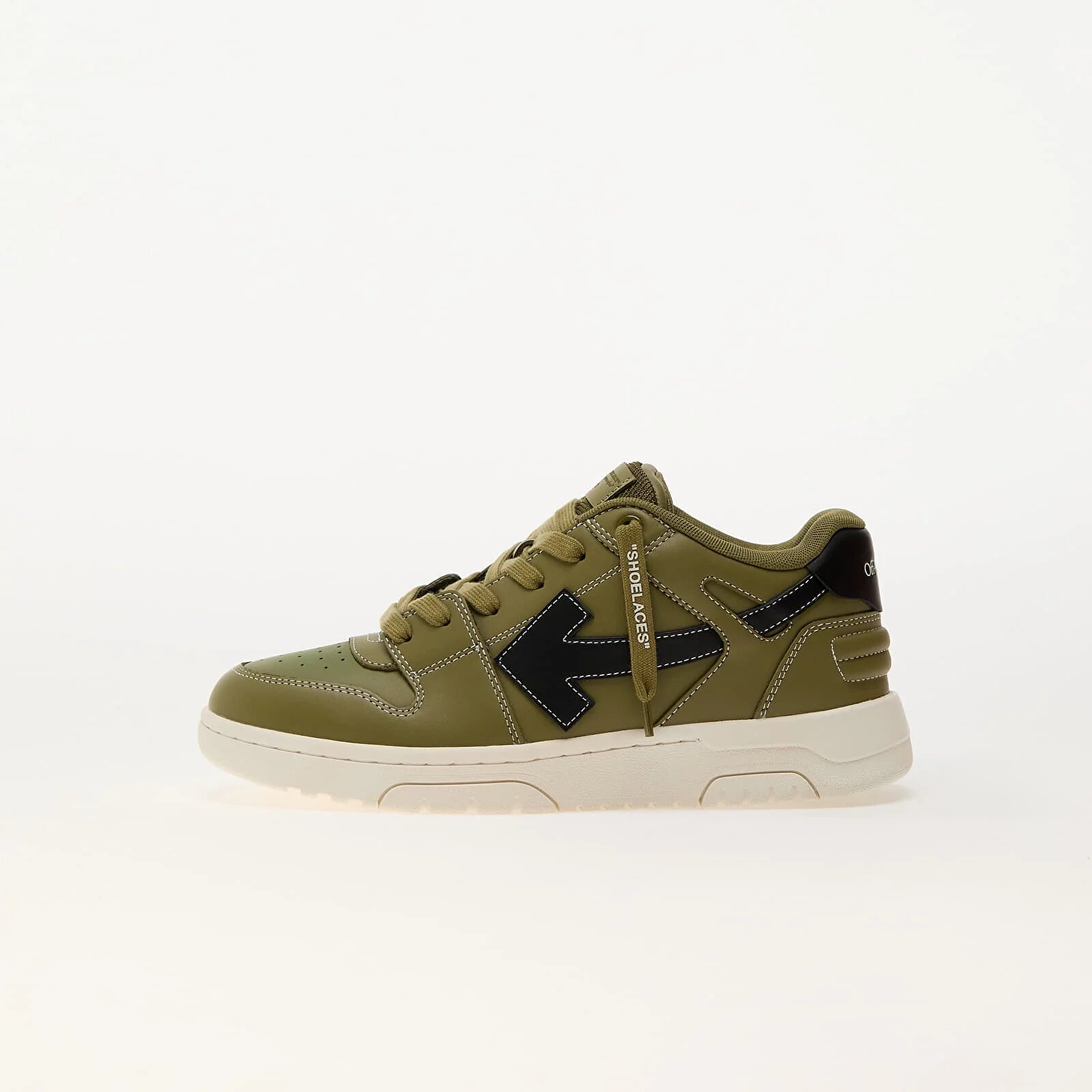 OFF-WHITE KIDS Сникърси Off-White Out Of Office Olive Green - Black