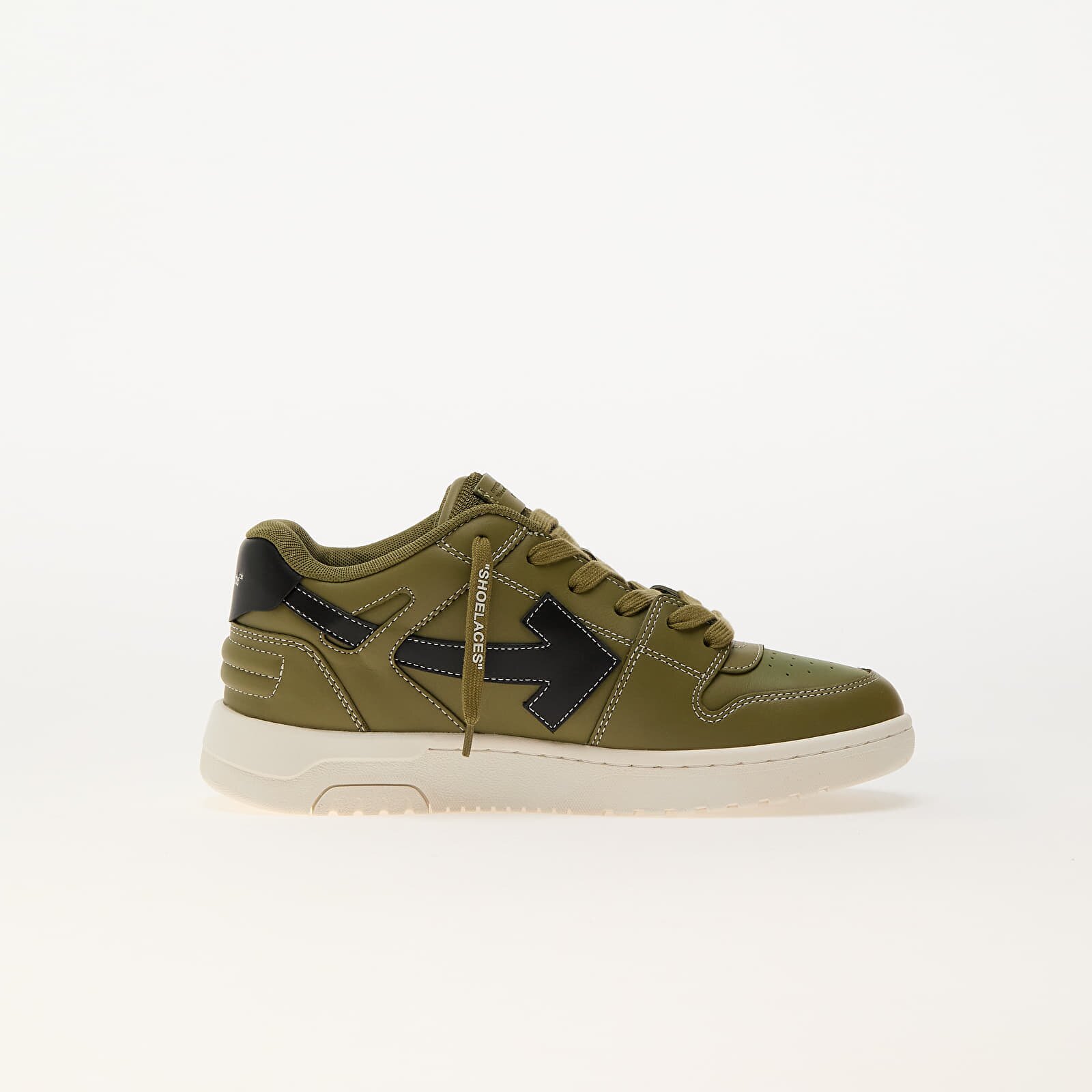 OFF-WHITE KIDS Сникърси Off-White Out Of Office Olive Green - Black