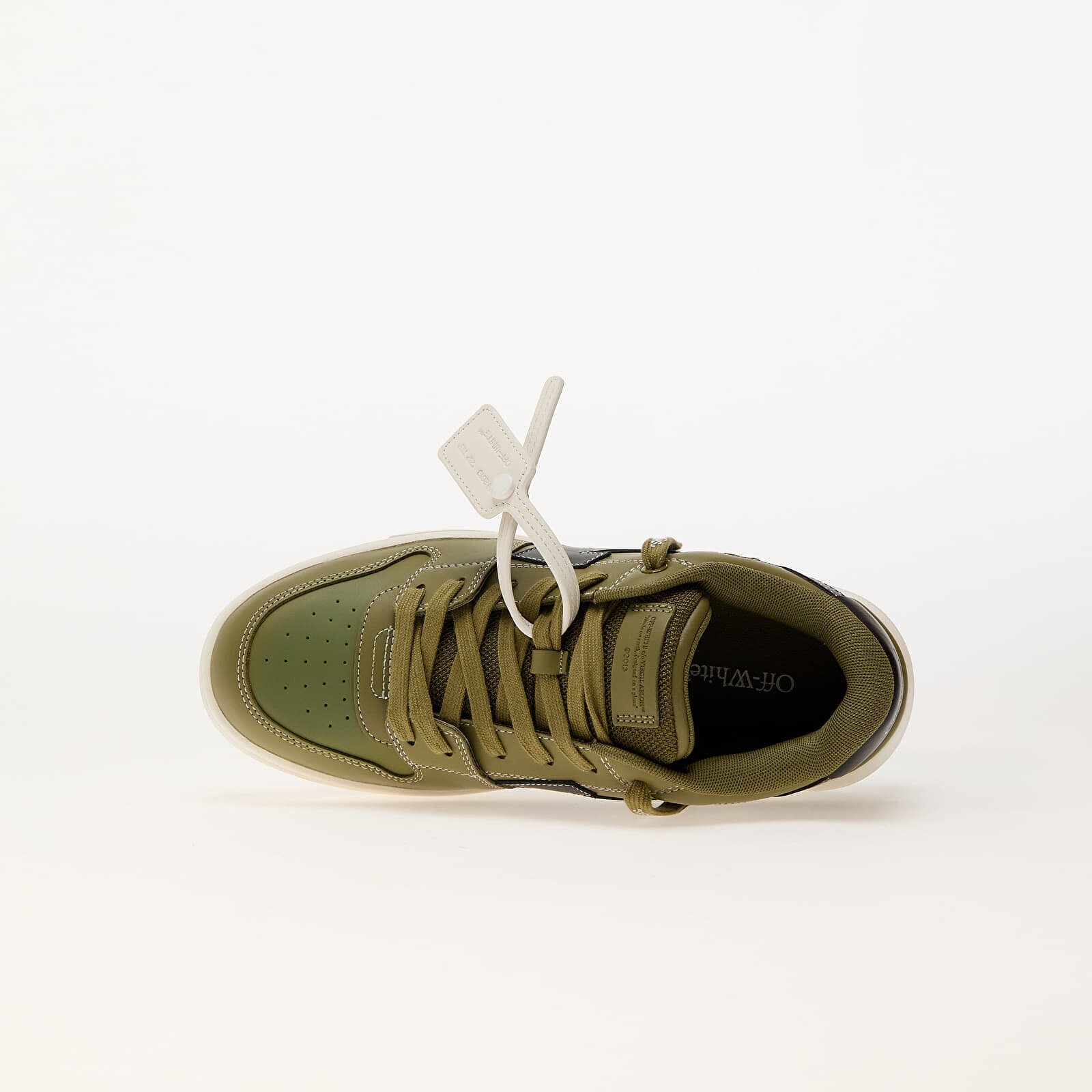 OFF-WHITE KIDS Сникърси Off-White Out Of Office Olive Green - Black