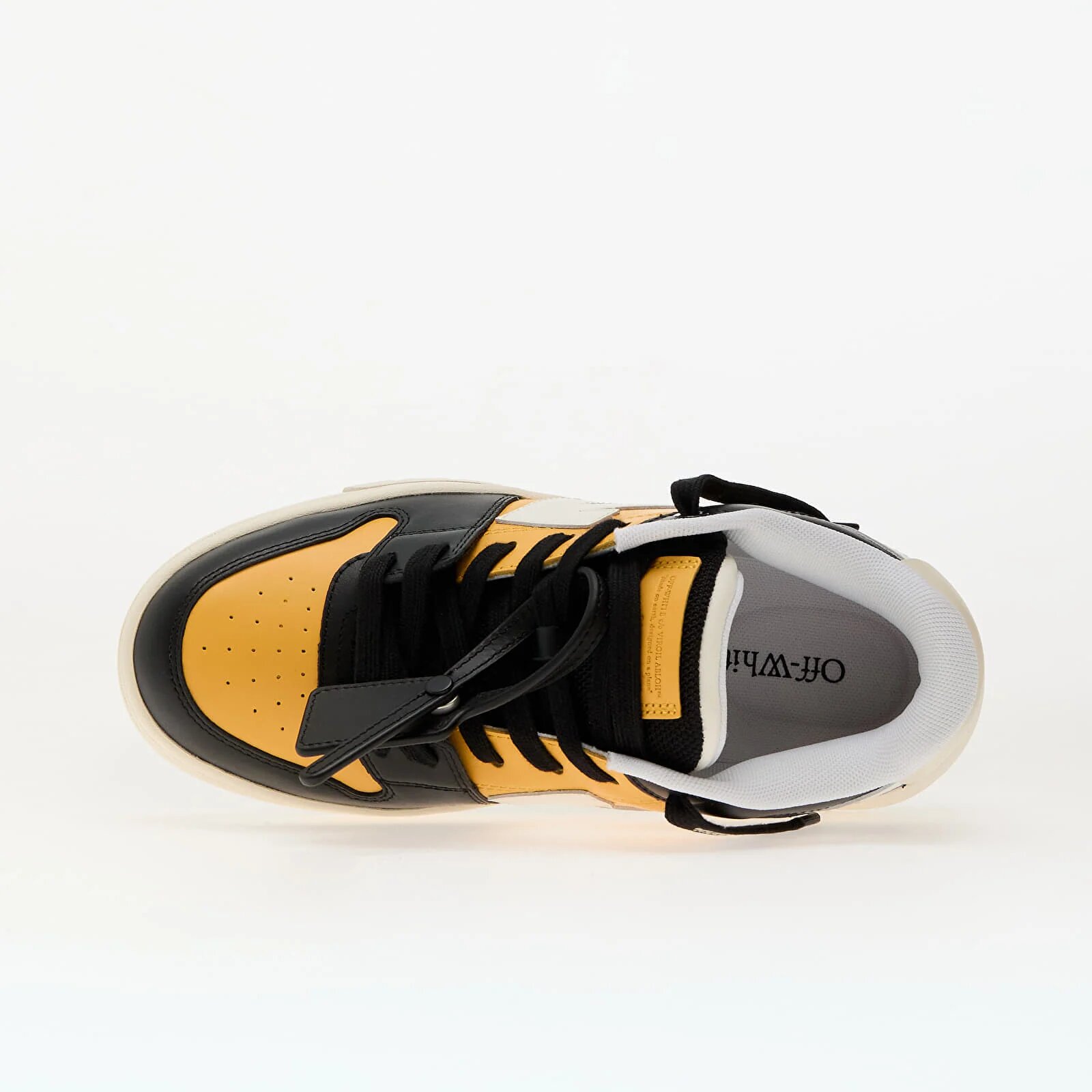 OFF-WHITE KIDS Сникърси Out Of Office Ocher Yellow Black