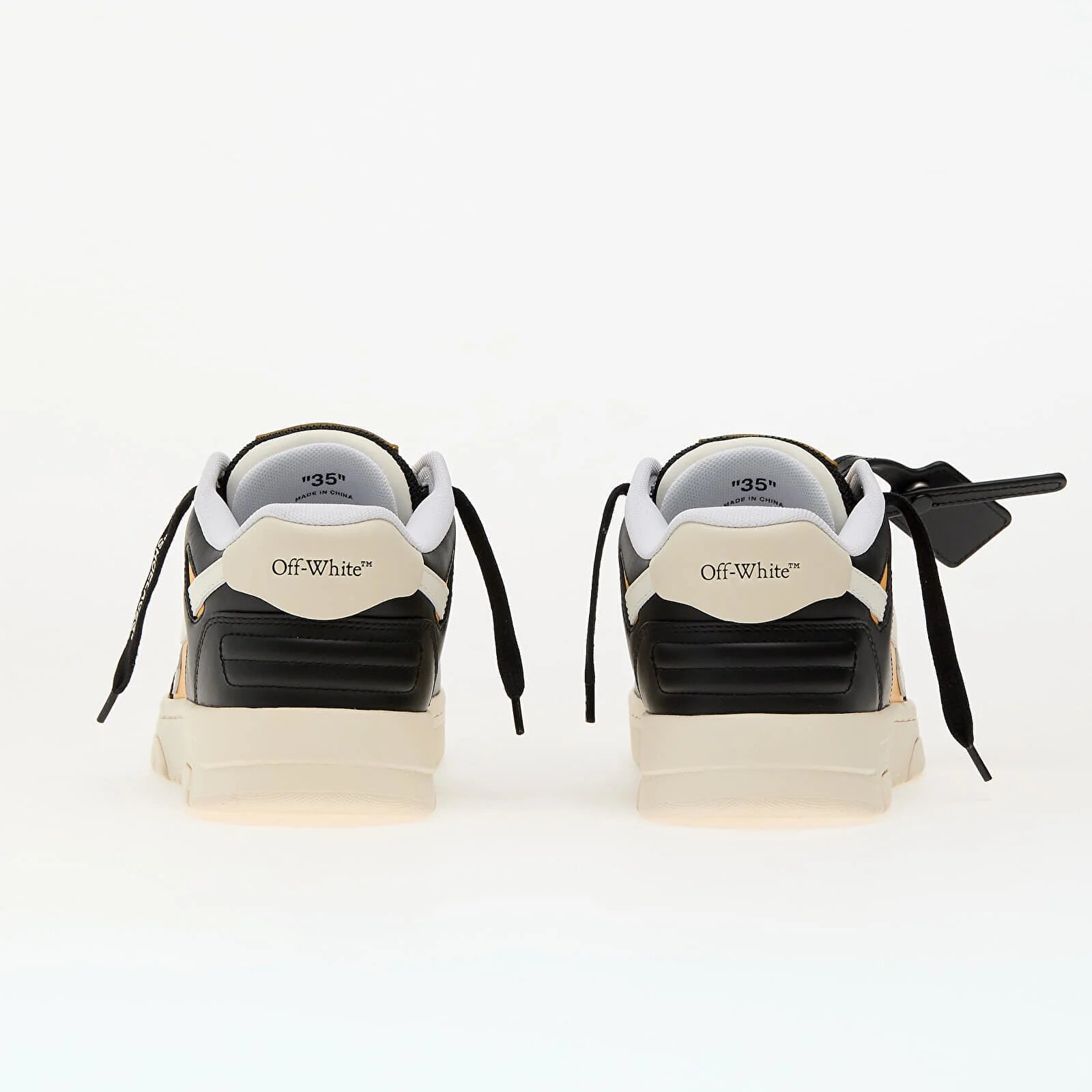 OFF-WHITE KIDS Сникърси Out Of Office Ocher Yellow Black