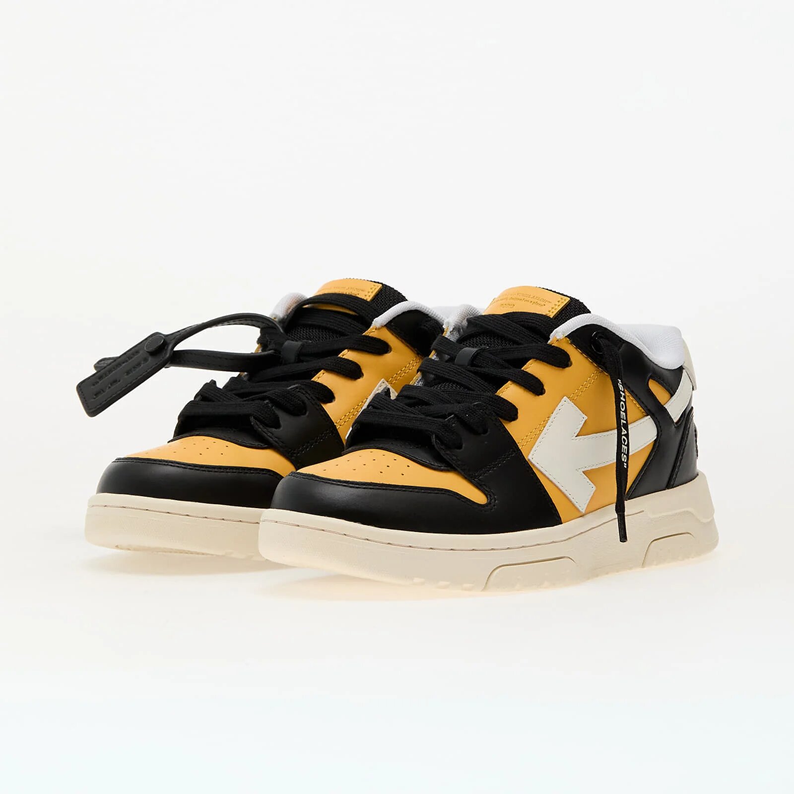 OFF-WHITE KIDS Сникърси Out Of Office Ocher Yellow Black