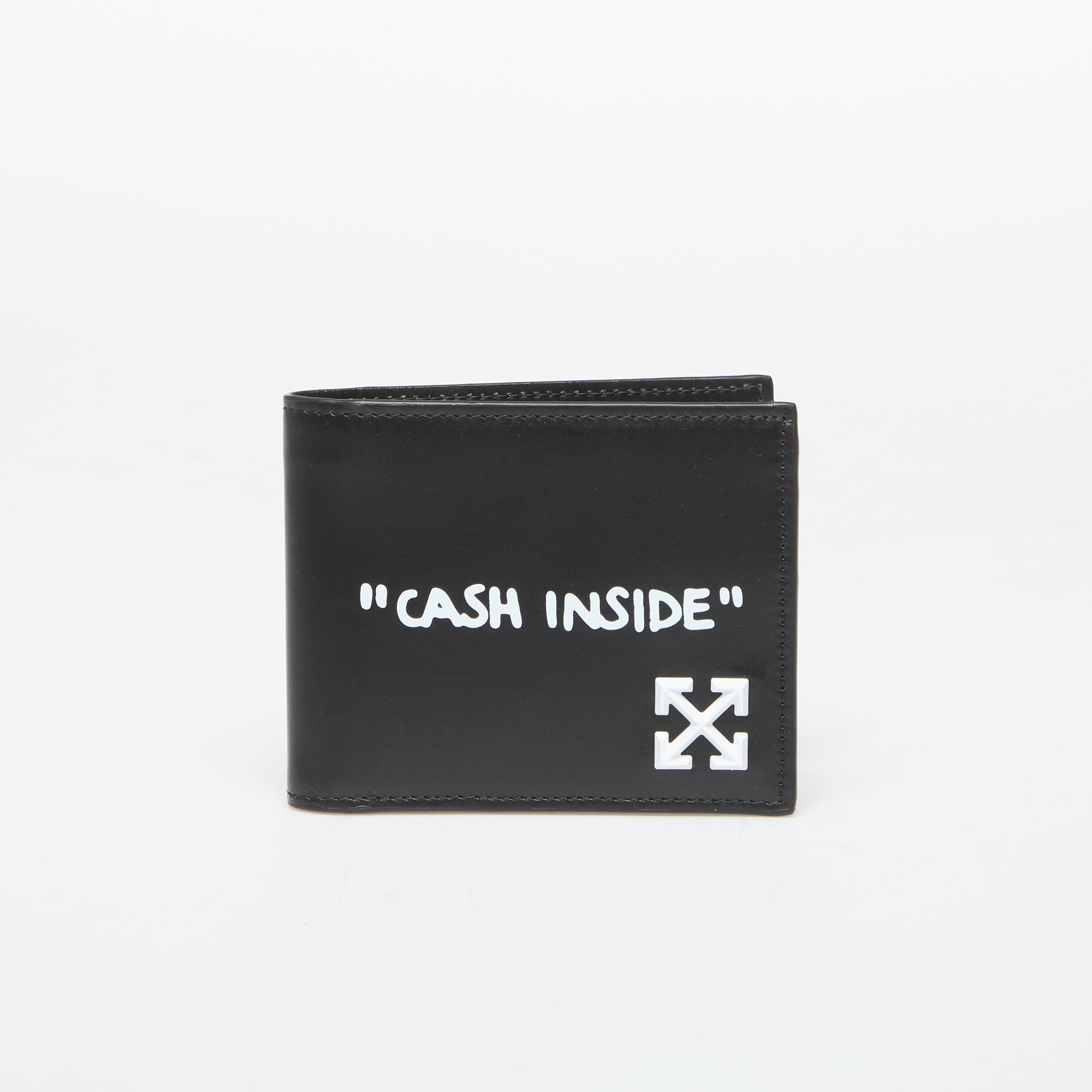 Off-White Портфейл Jitney Quote Bifold Black
