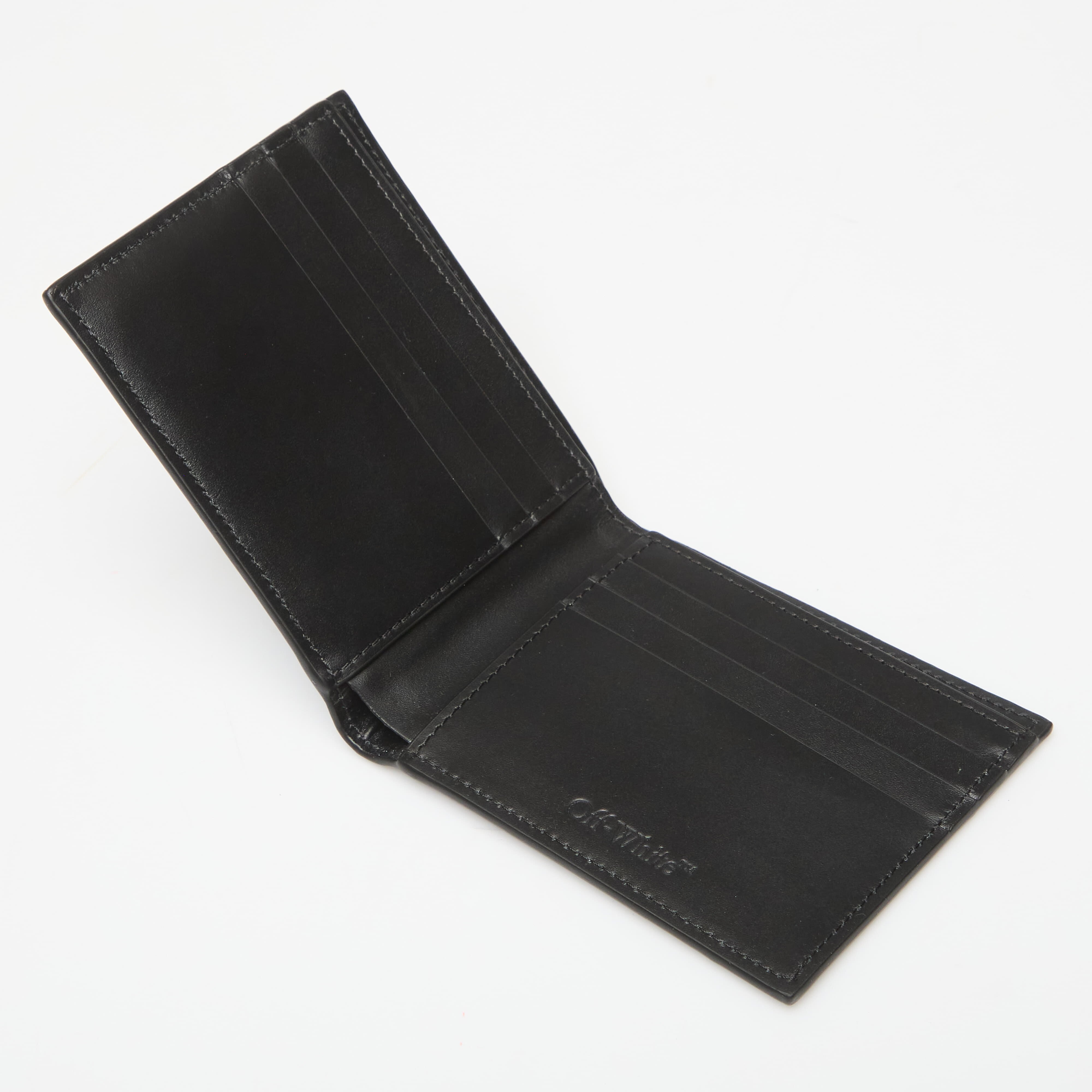 Off-White Портфейл Jitney Quote Bifold Black
