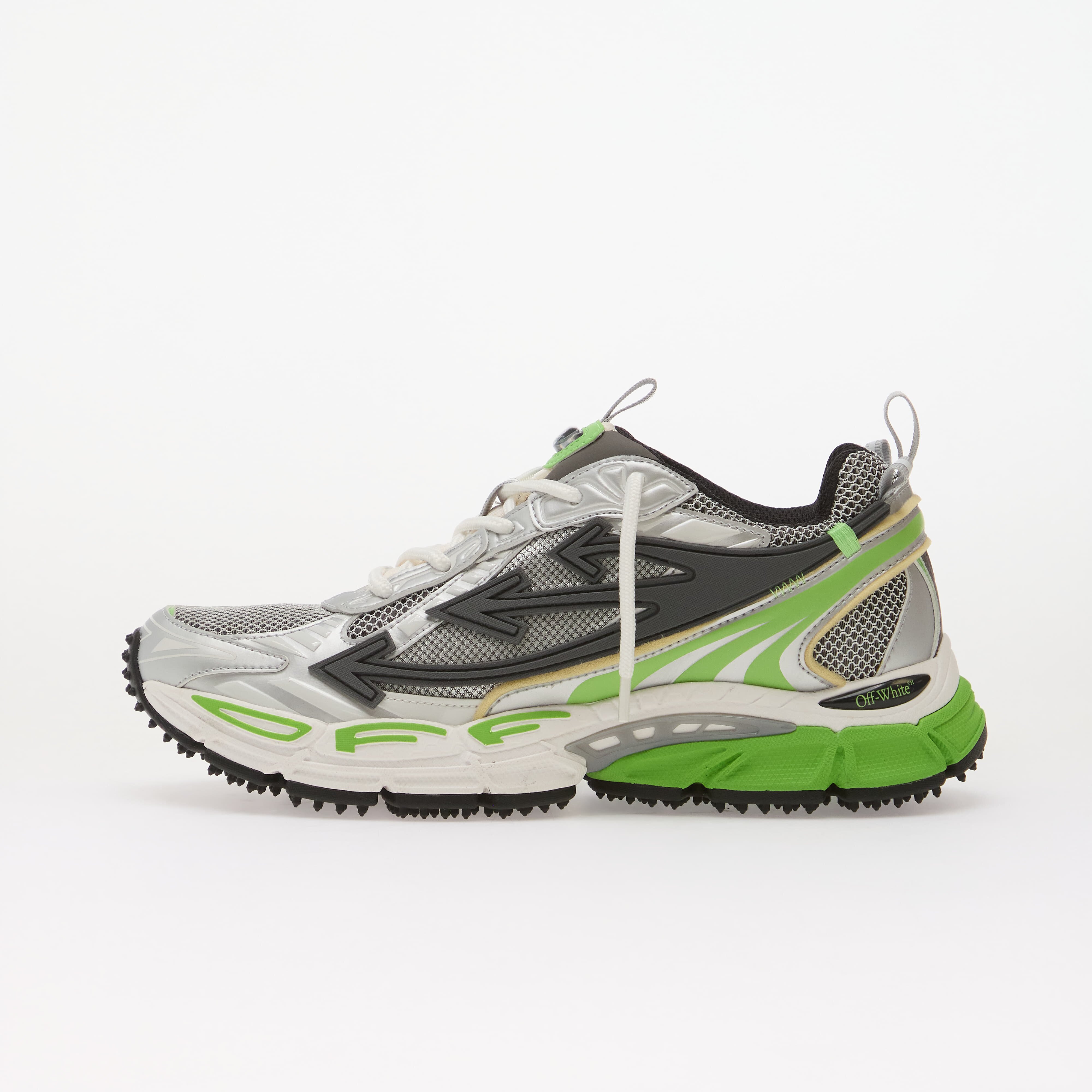Off-White Сникърси Be Right Back Sneakers Grey/ Neon Green