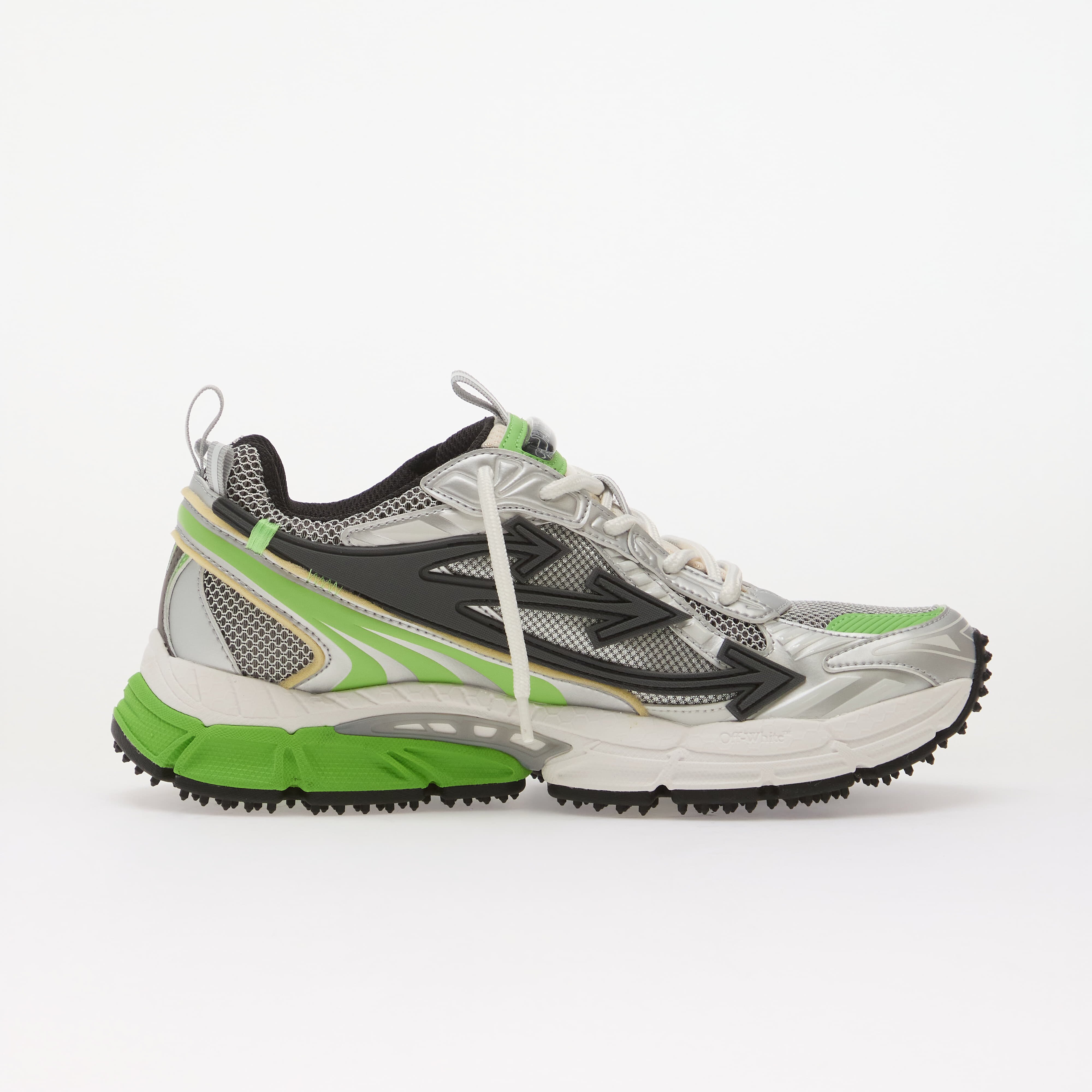 Off-White Сникърси Be Right Back Sneakers Grey/ Neon Green