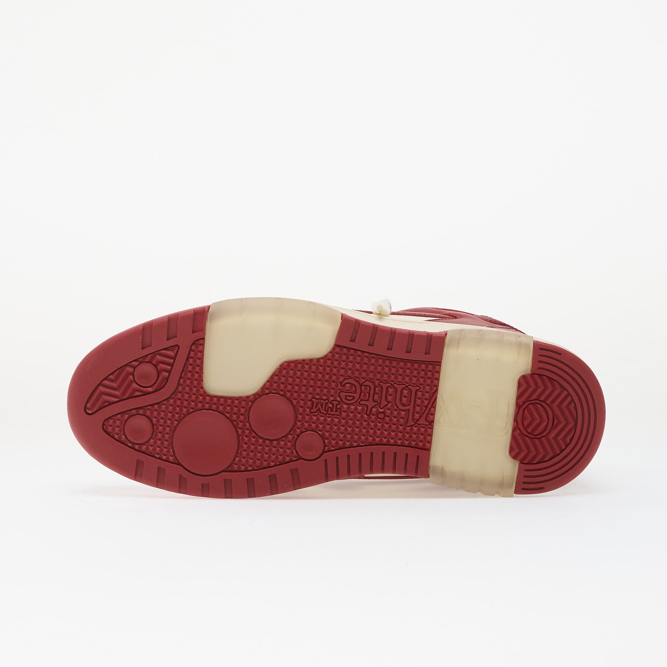 Off-White Сникърси M-Out Of Office Calf Lea-002 Off White - Coral Red