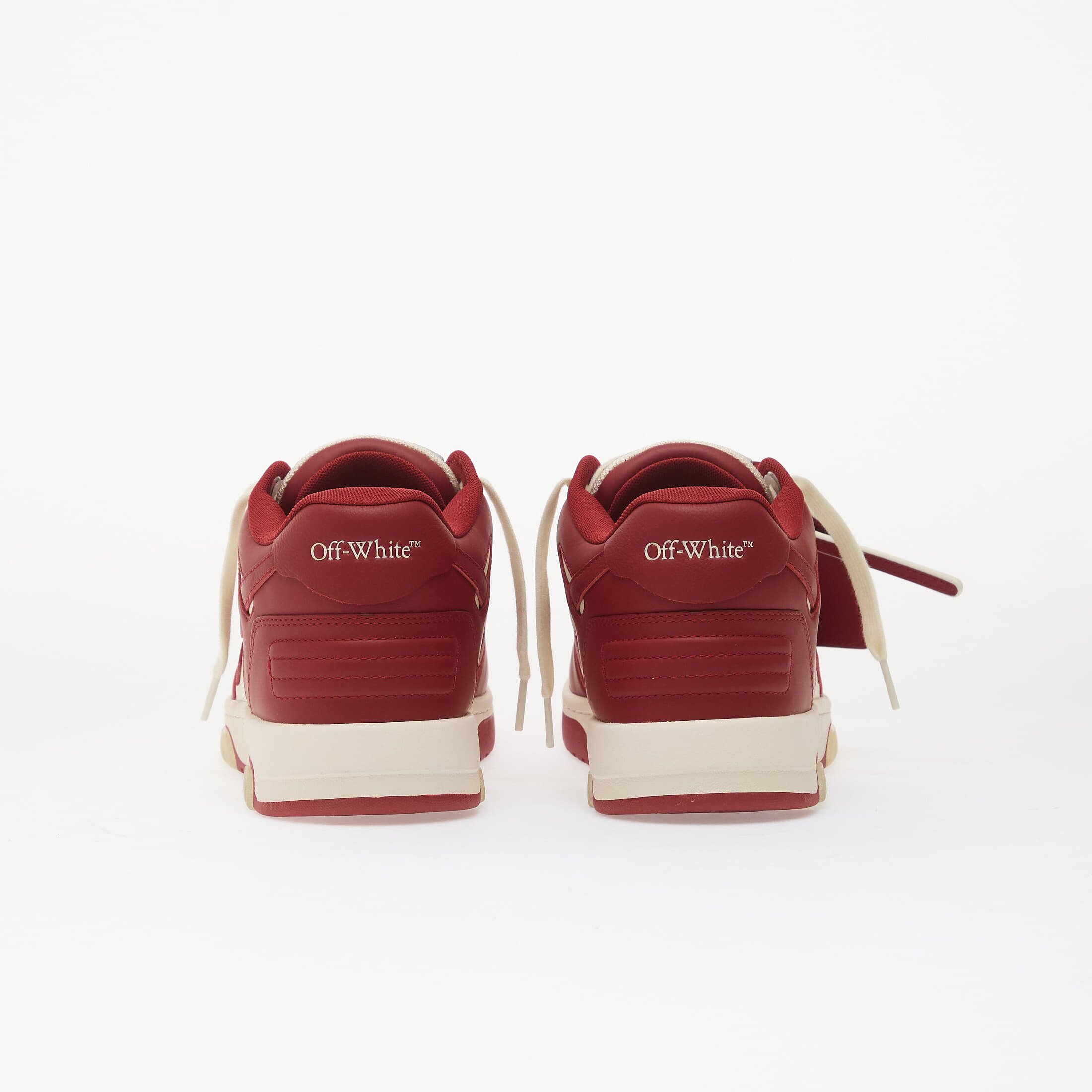 Off-White Сникърси M-Out Of Office Calf Lea-002 Off White - Coral Red
