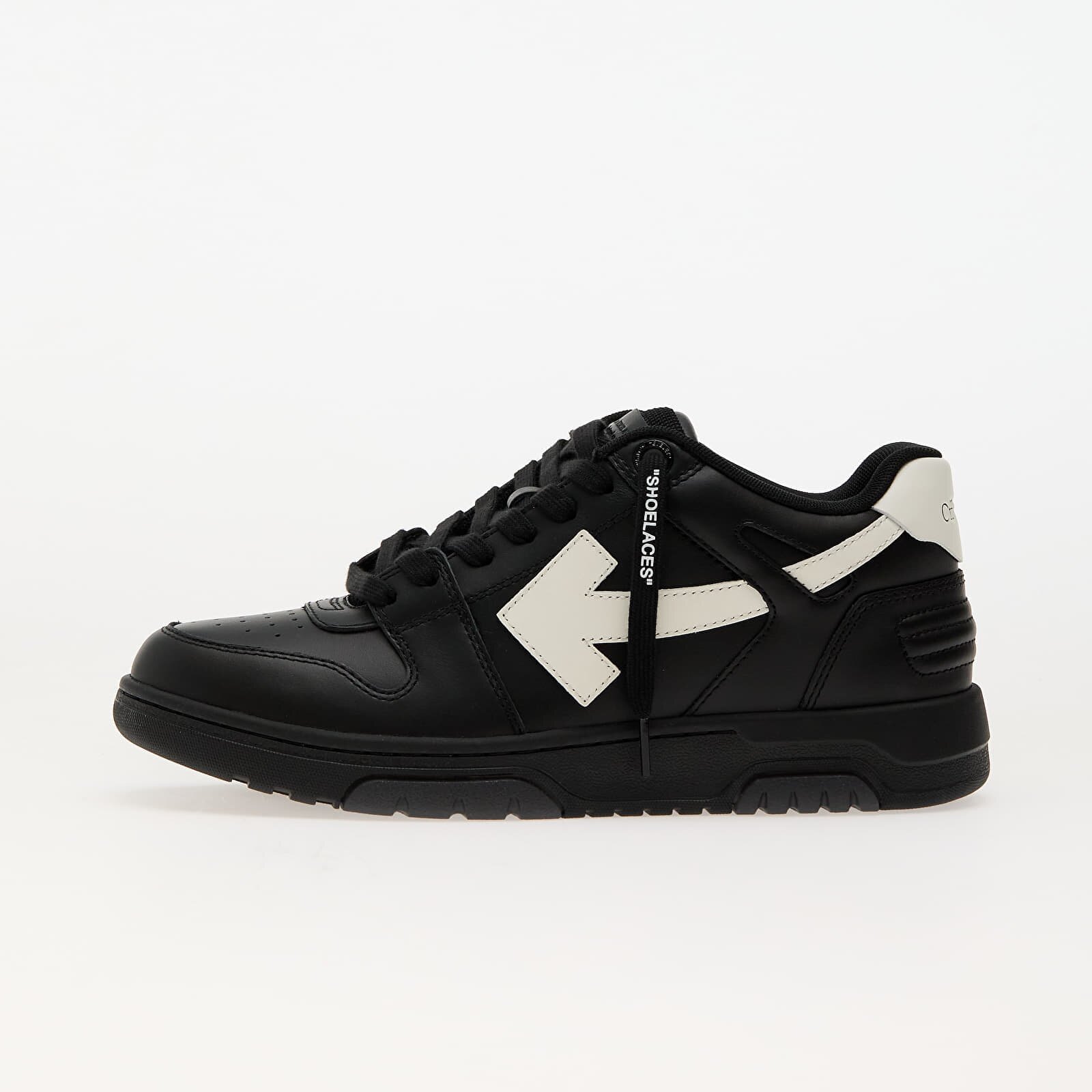 Off-White Сникърси Out Of Office Calf Leather Black White