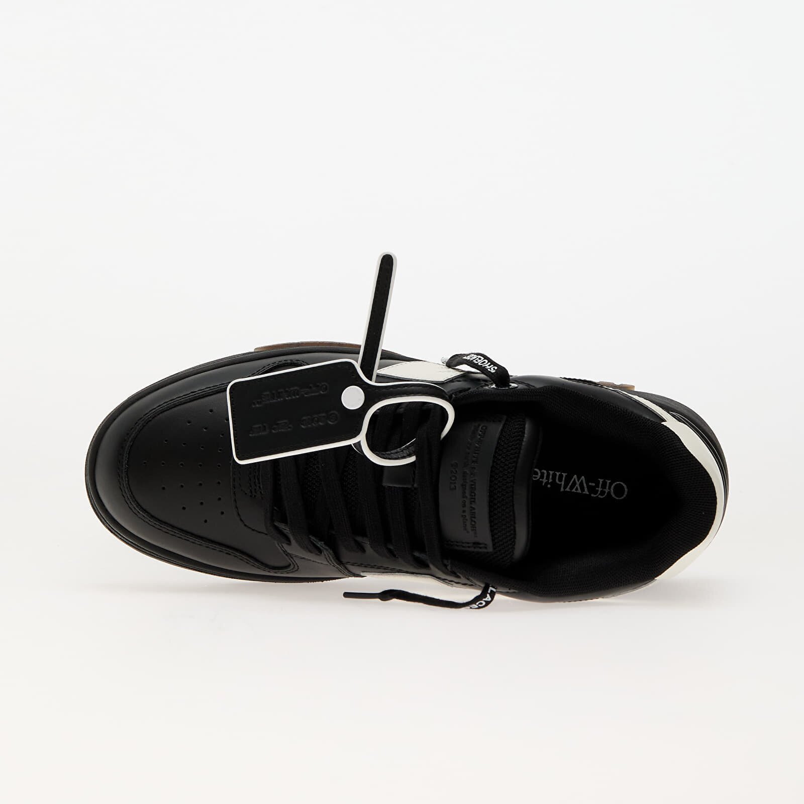 Off-White Сникърси Out Of Office Calf Leather Black White