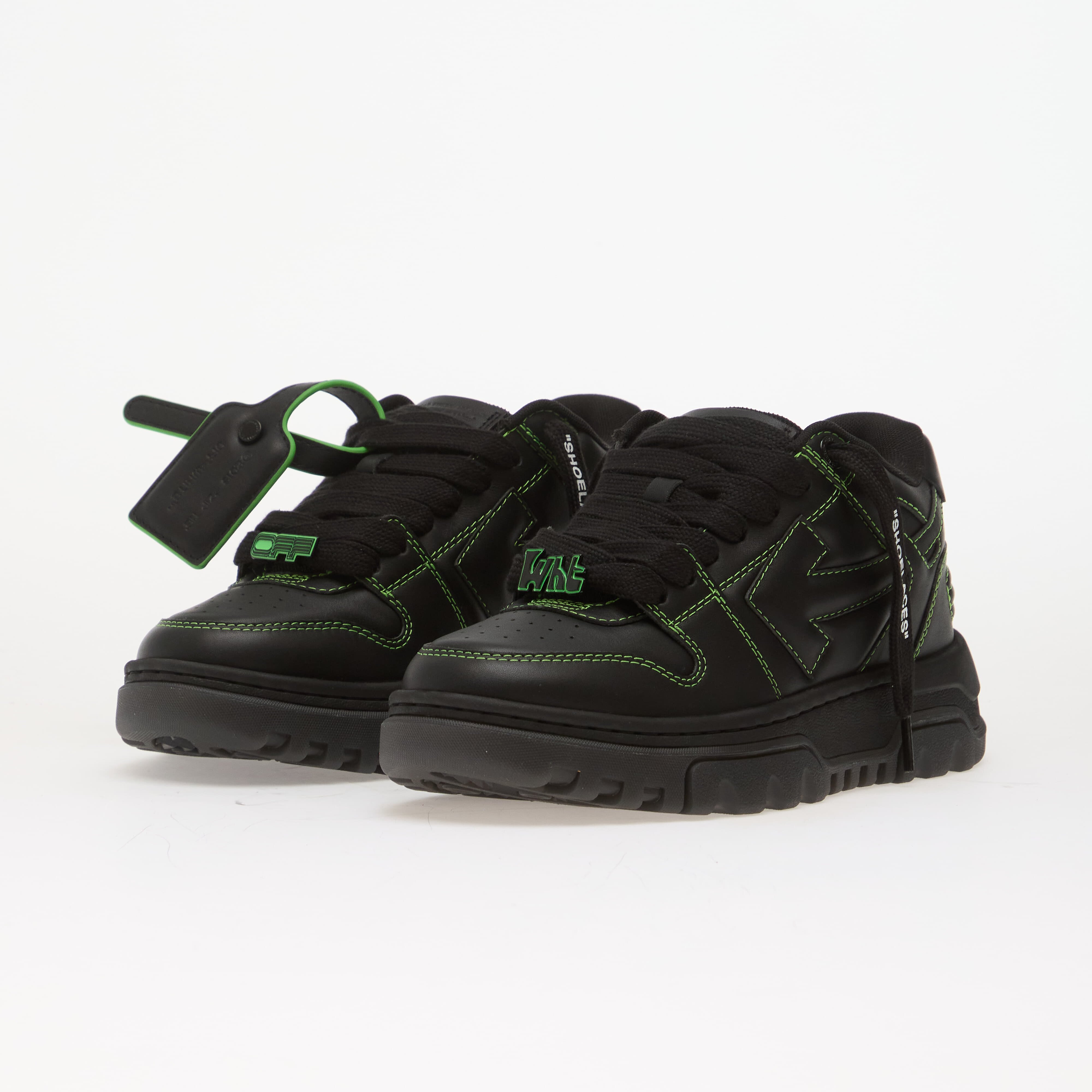 Off-White Сникърси Out Of Office Chunky Black/ F.Green