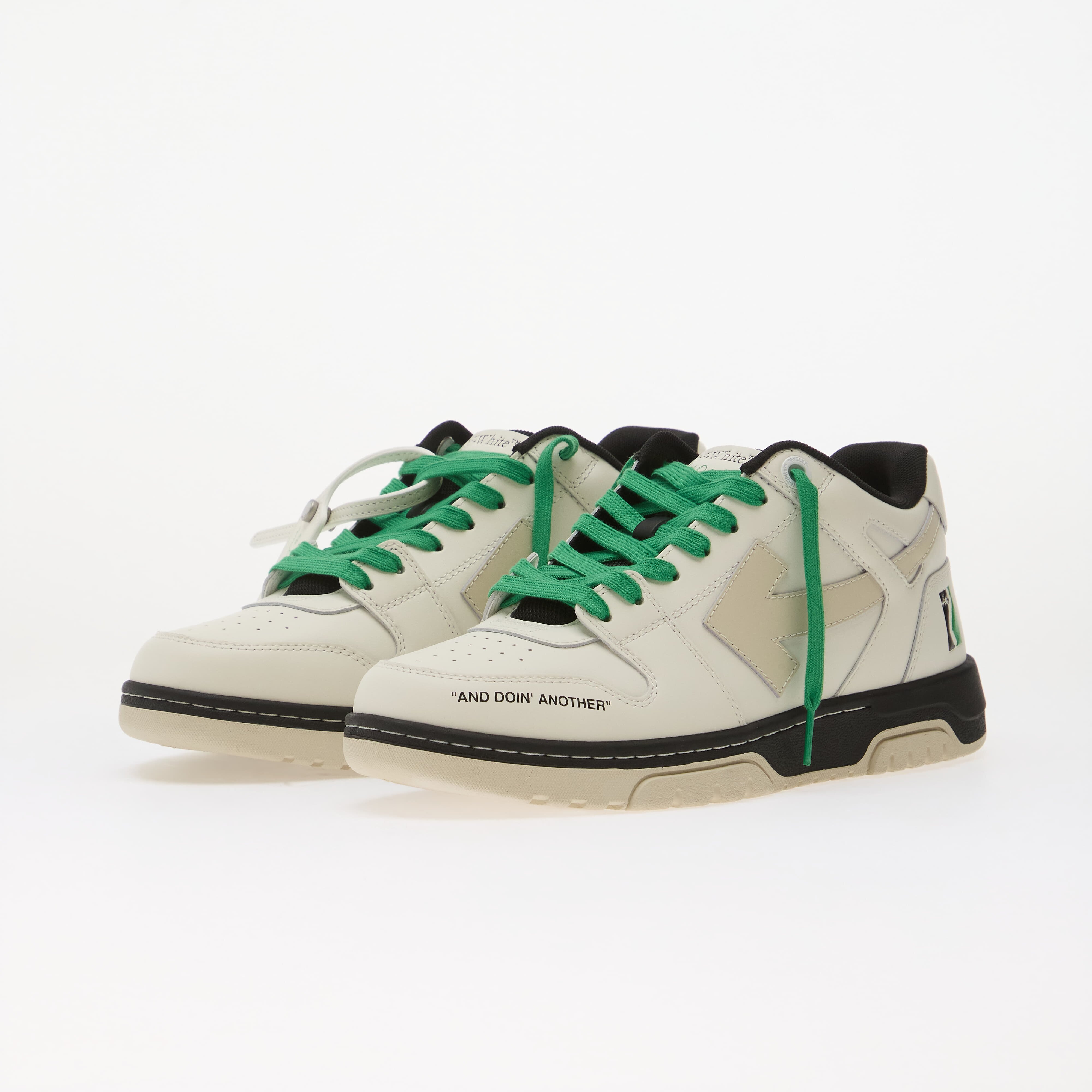 Off-White Сникърси Out Of Office Miles Davis White/ Green