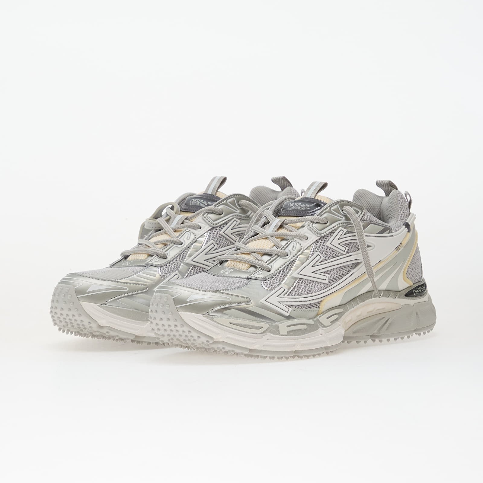 Off-White Сникърси Ow Be Right Back Mesh Grey/ Silver
