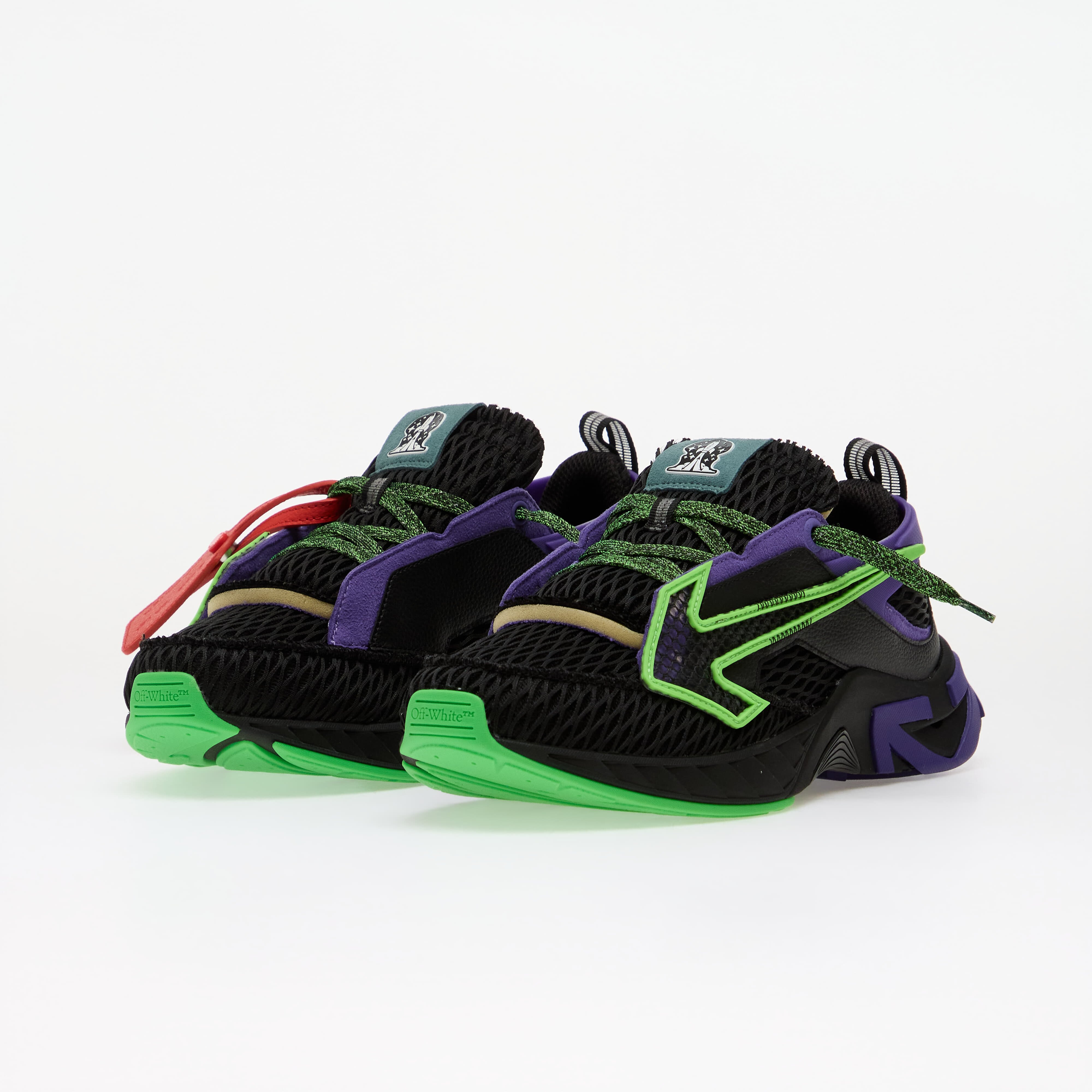 Off-White Сникърси Space Memo Black/ Purple