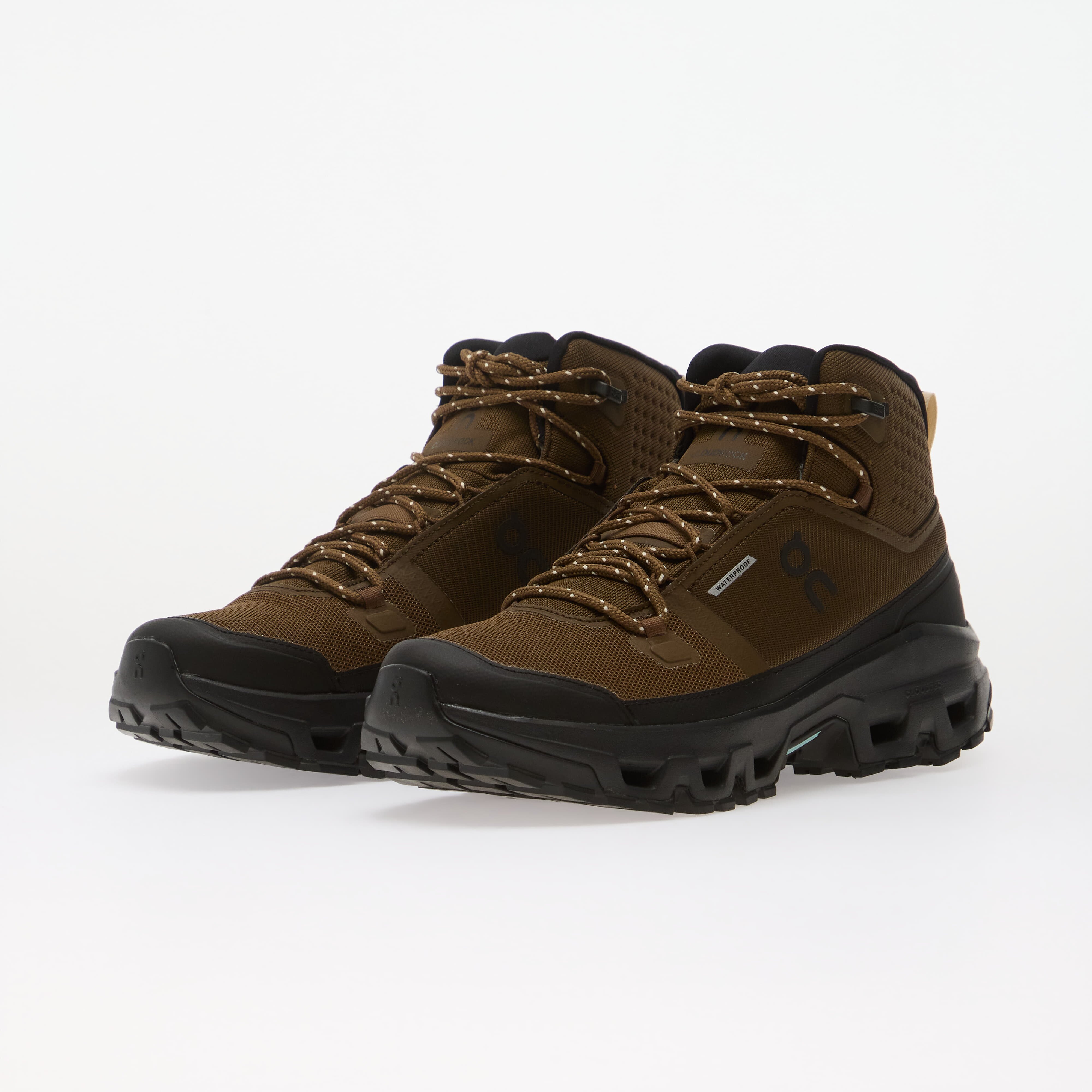 On Сникърси Cloudrock Mid Waterproof Earth/ Black