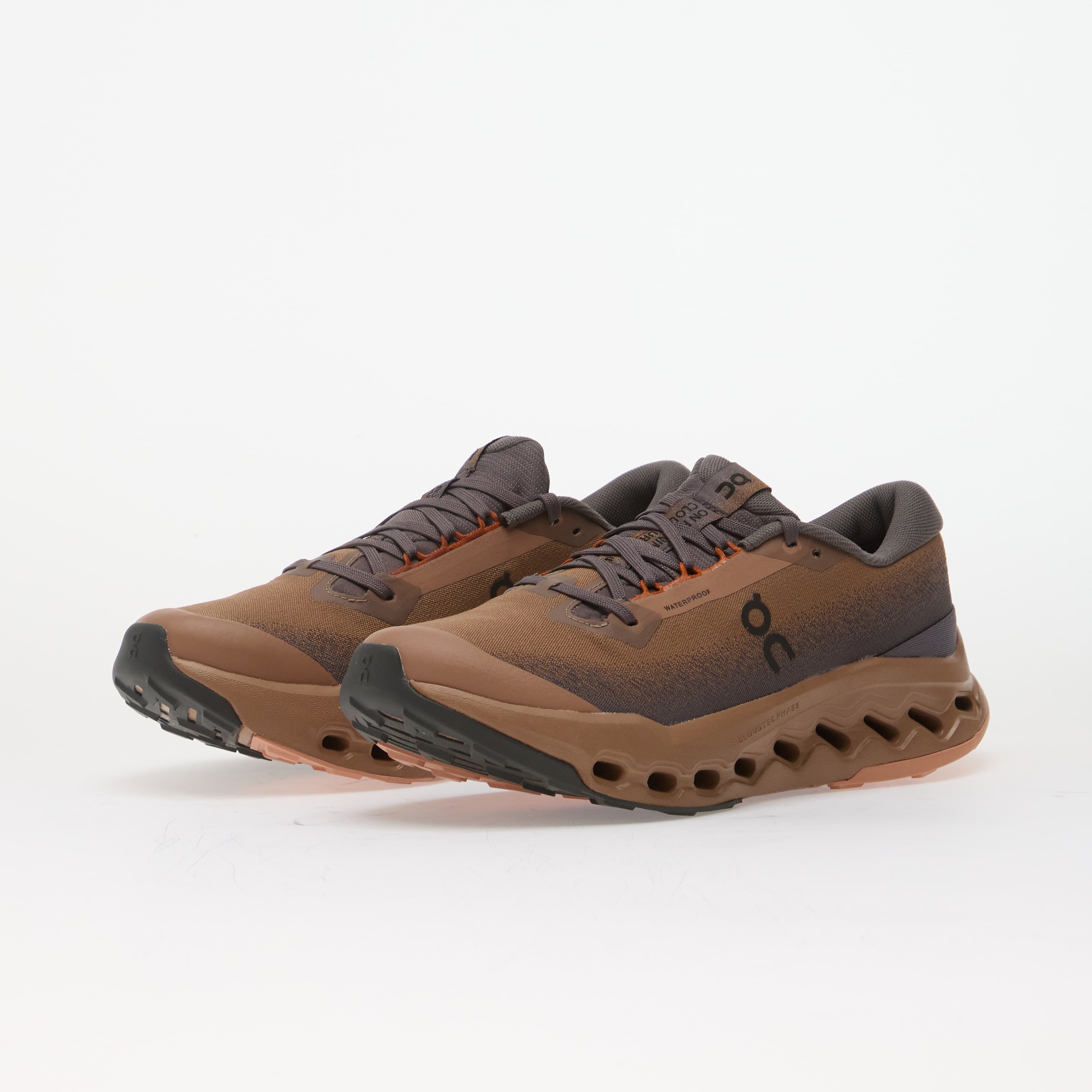 On Сникърси M Cloudsurfer Trail 2 Waterproof Portobello/ Pebble