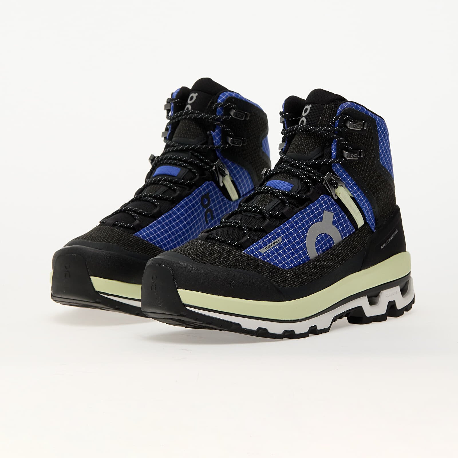 On Сникърси W Cloudalpine Waterproof Cobalt/ Limelight