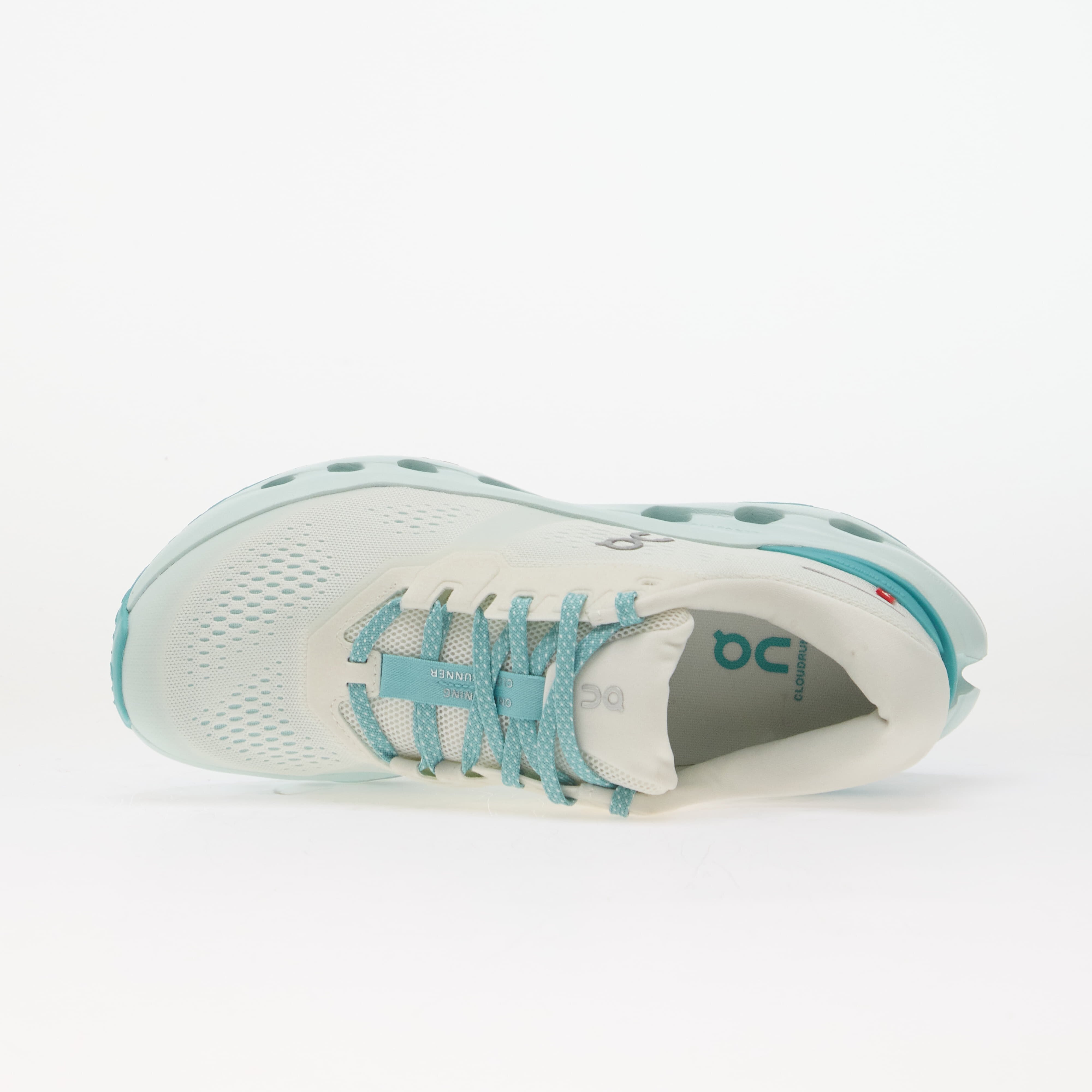 On Сникърси W Cloudrunner 3 Ivory/ Aquamarine