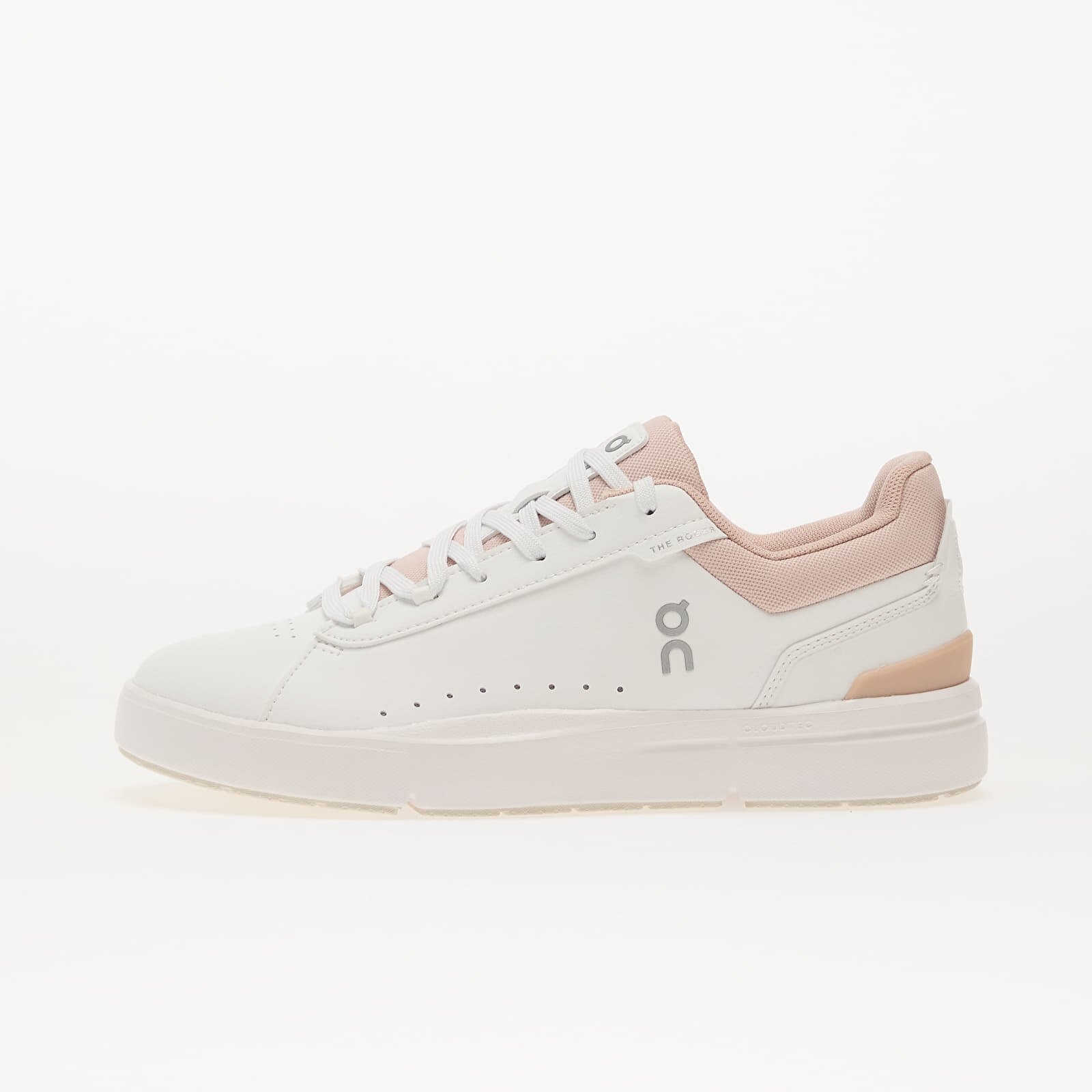 On Сникърси W The Roger Advantage White/ Rosehip