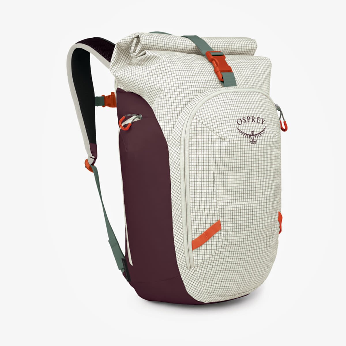 Osprey Чанта Transporter Roll Top Mystery White/ Moody Burgundy
