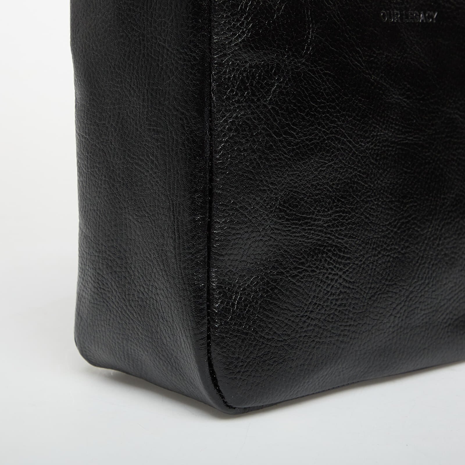 Our Legacy Чанта Brick Bag Black Leather