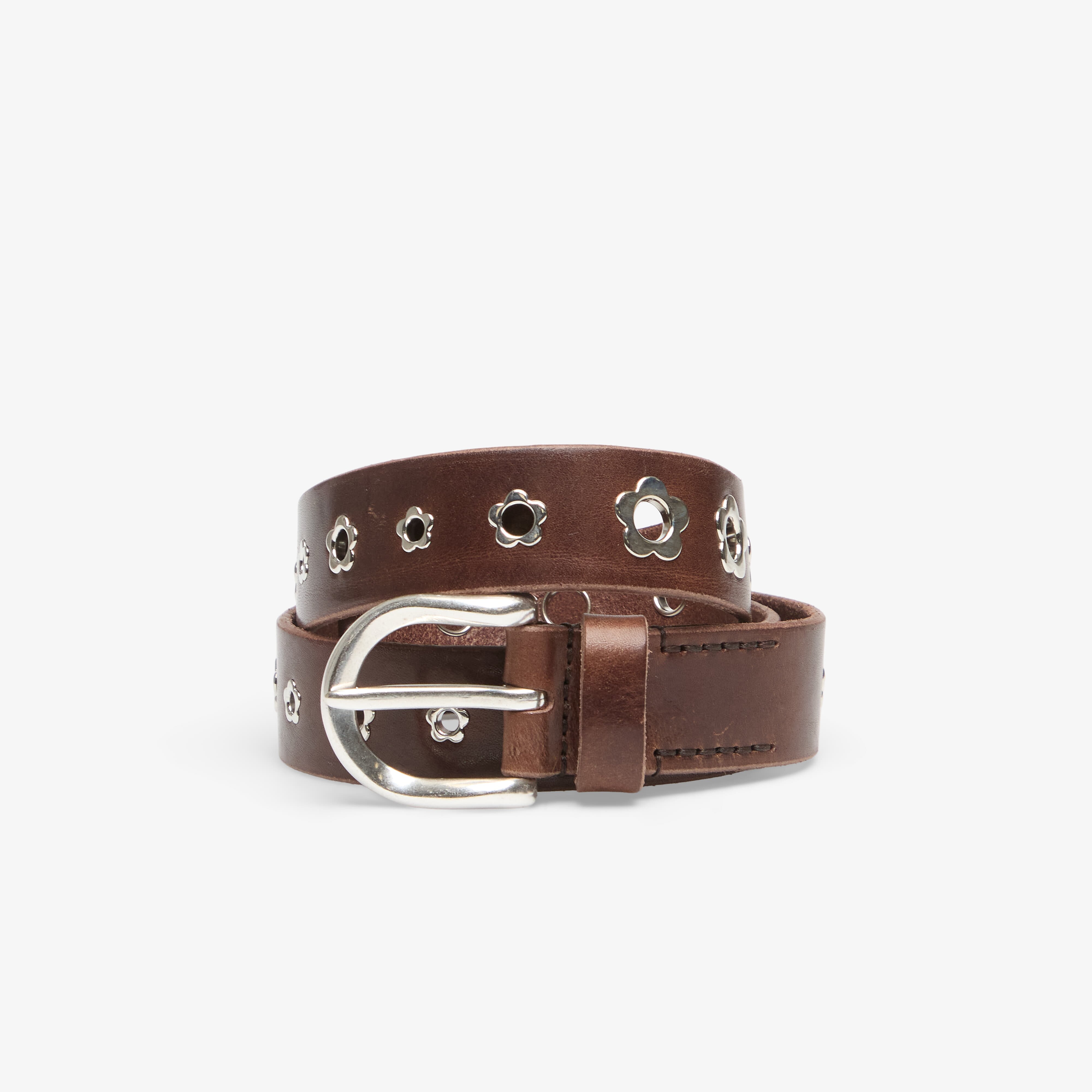 Our Legacy Колан 3.5 Cm Flower Belt Grand Mahogany Glossy Bullhide