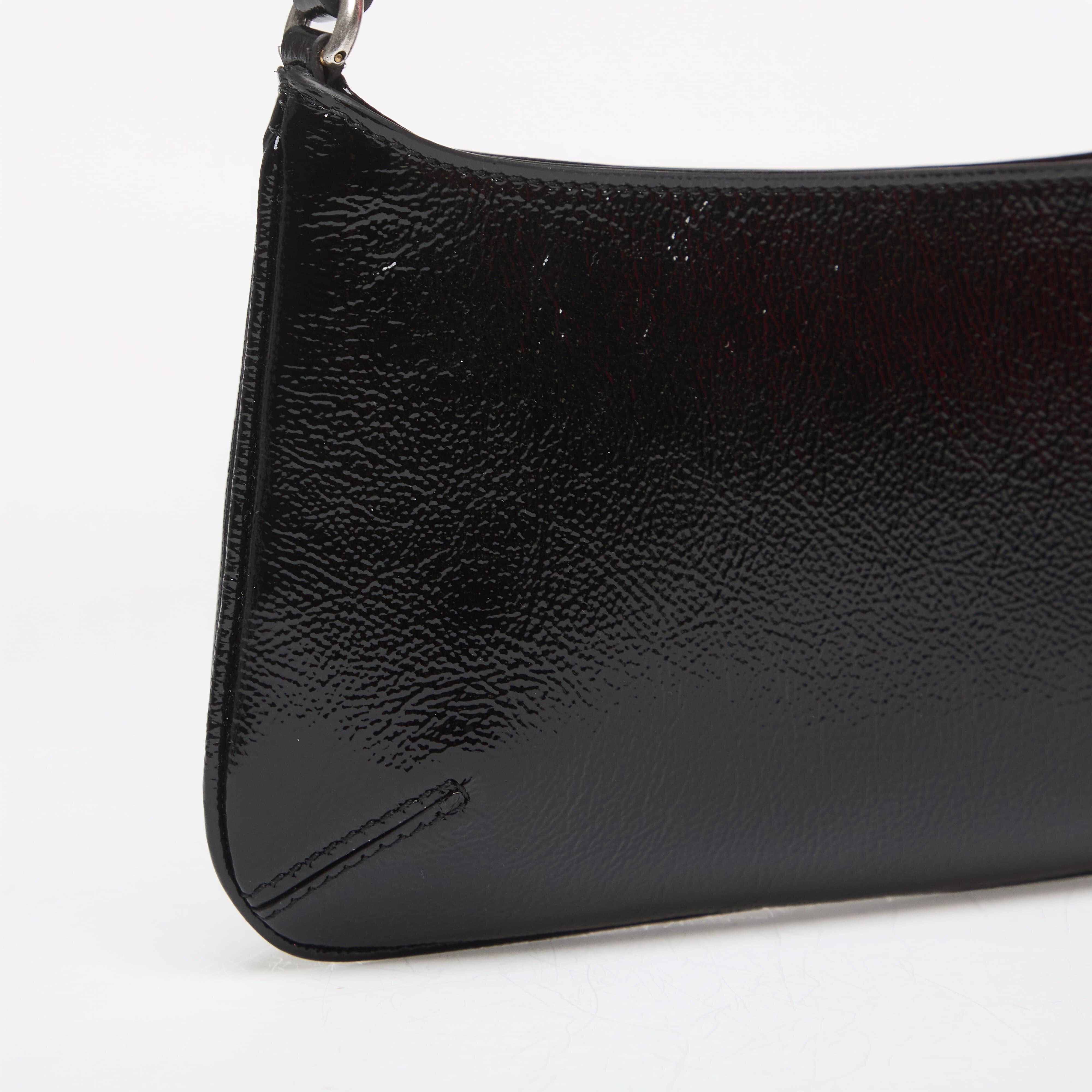 Palm Angels Чанта Logo Shiny Giorgina Bag Black/ Gold