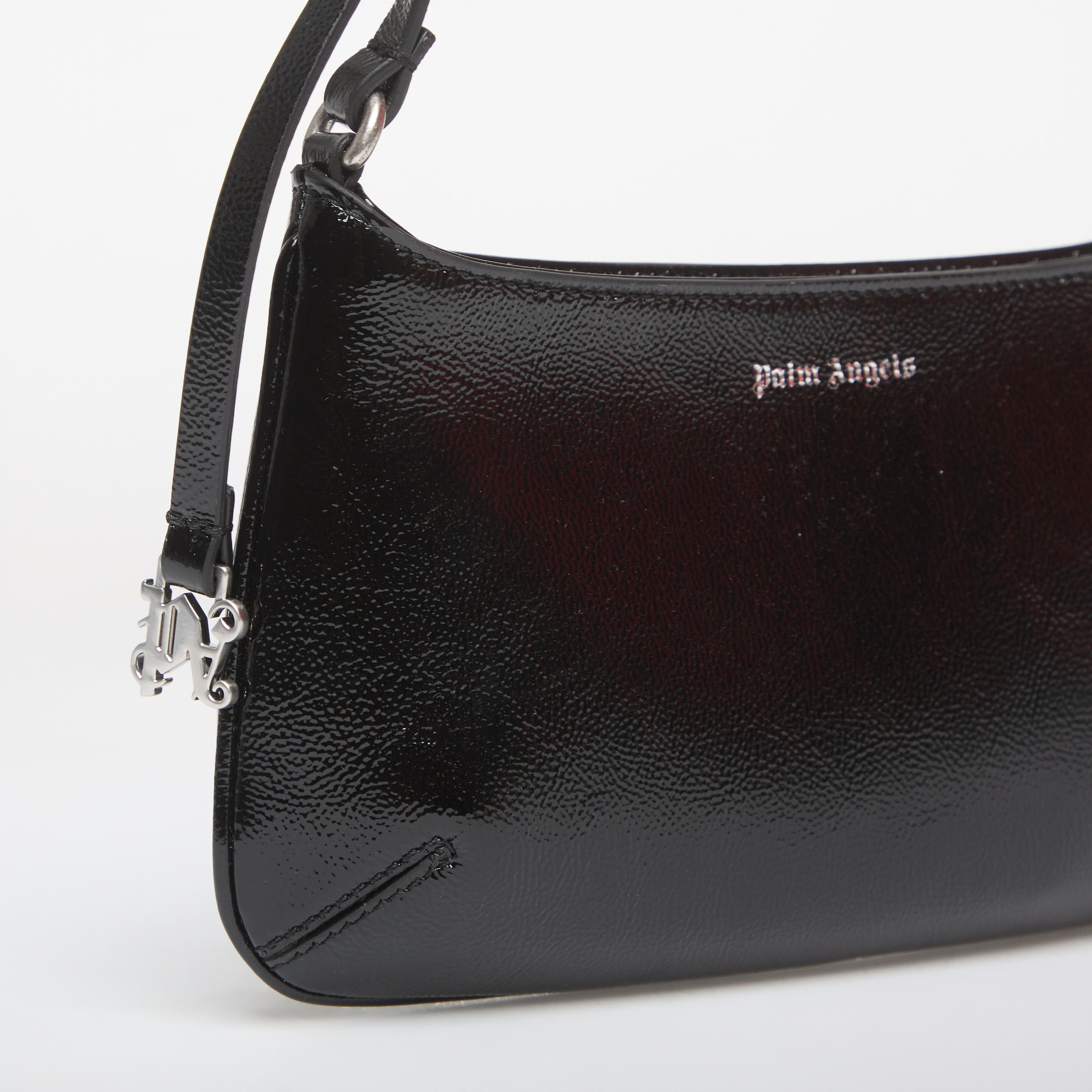 Palm Angels Чанта Logo Shiny Giorgina Bag Black/ Gold