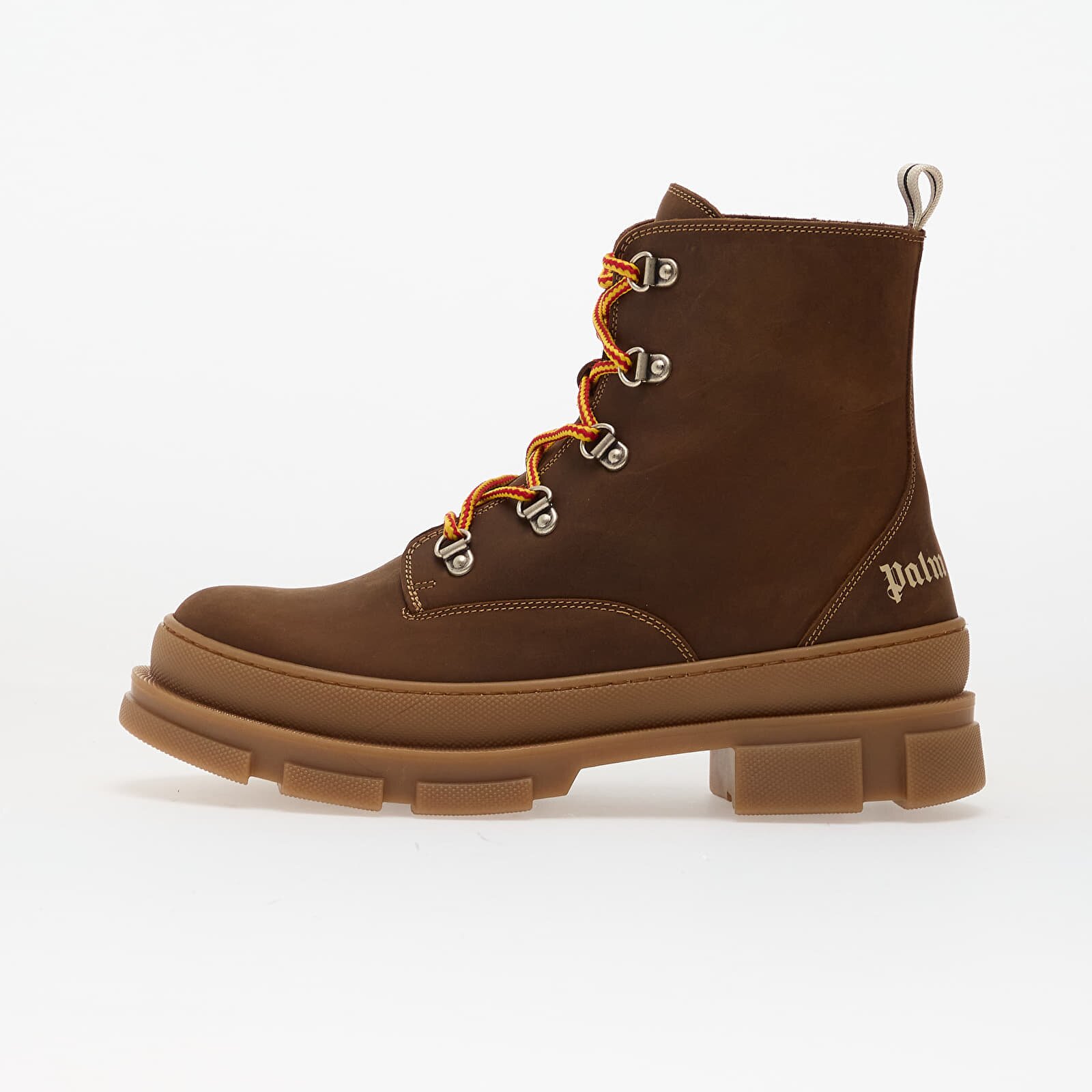 Palm Angels Kids Обувки Pa Track Ankle Boots Brown/ Off White