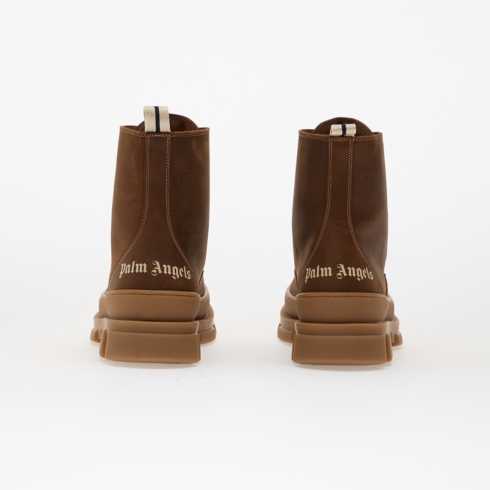 Palm Angels Kids Обувки Pa Track Ankle Boots Brown/ Off White