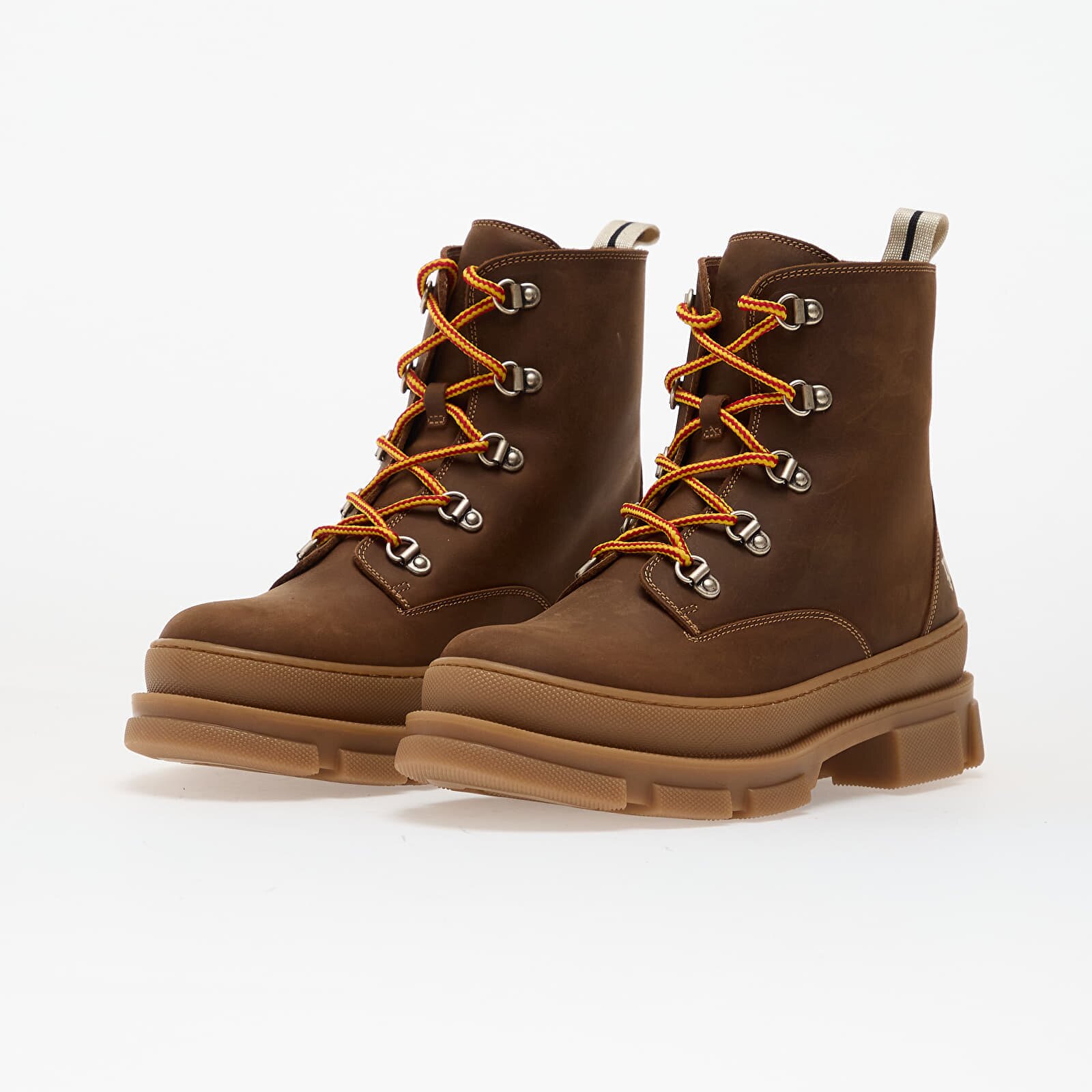 Palm Angels Kids Обувки Pa Track Ankle Boots Brown/ Off White