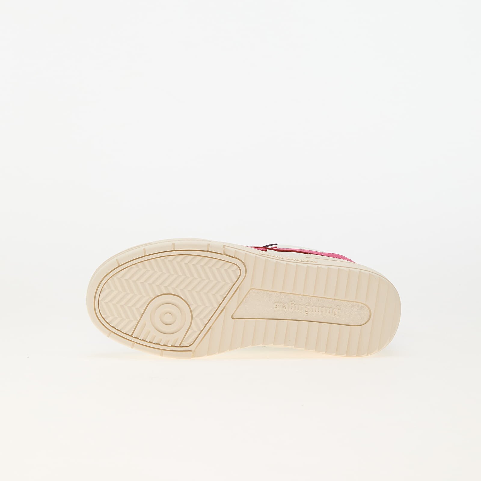 Palm Angels Kids Сникърси Palm Beach University Leather White Fuchsia