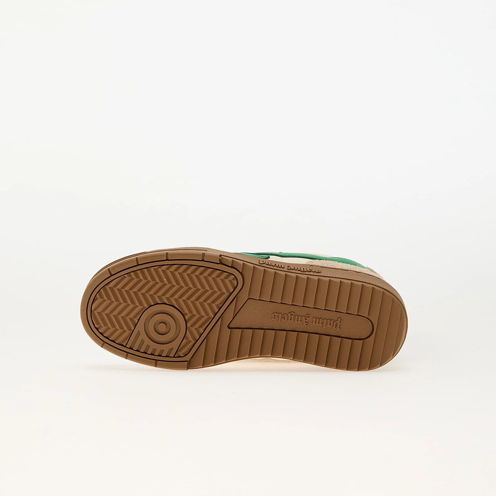 Palm Angels Kids Сникърси Palm Beach University Nylon Beige Green