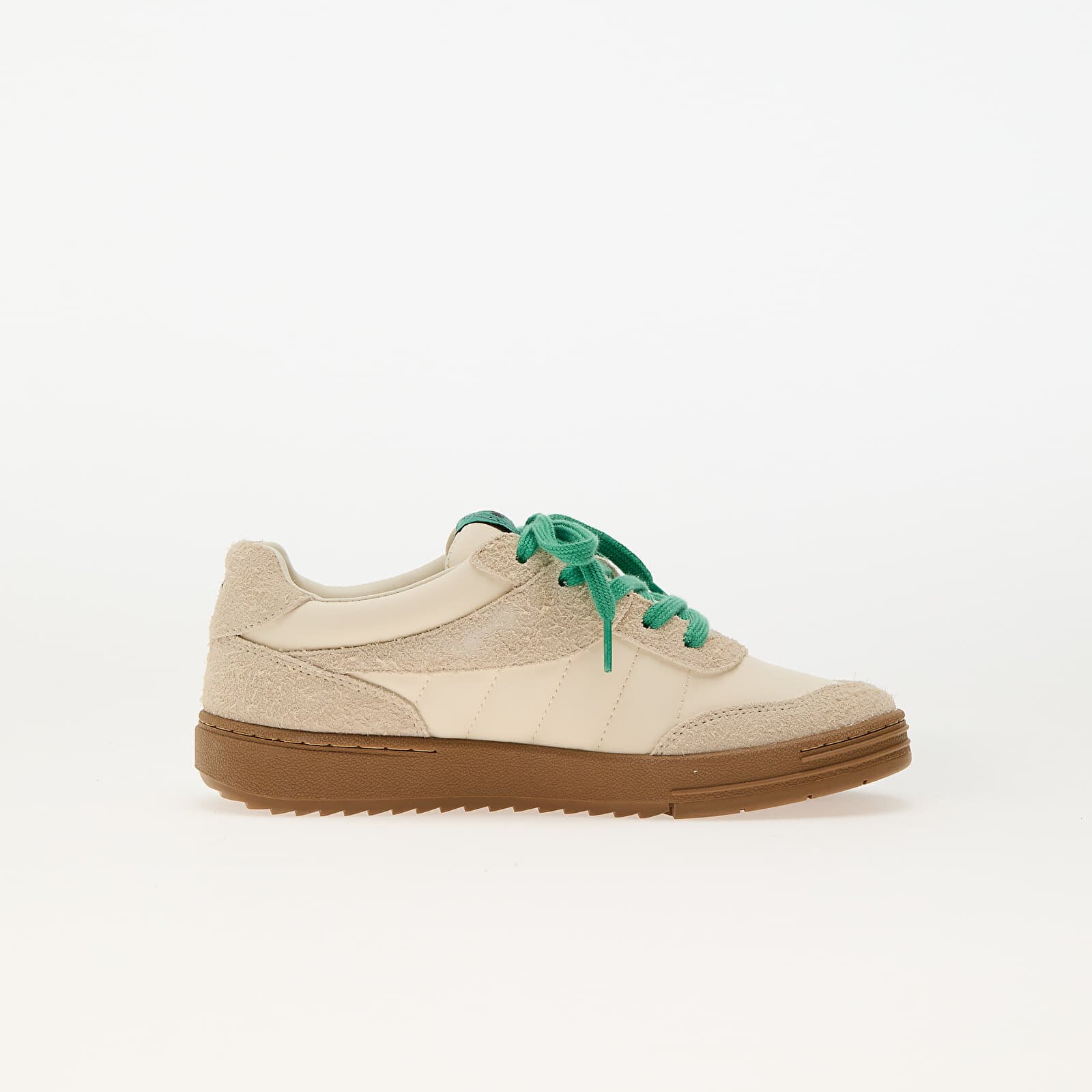 Palm Angels Kids Сникърси Palm Beach University Nylon Beige Green