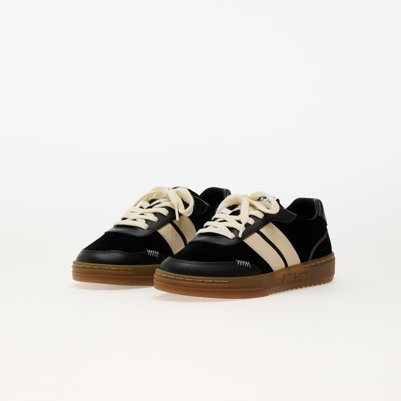 Palm Angels Kids Сникърси University Track Black Beige