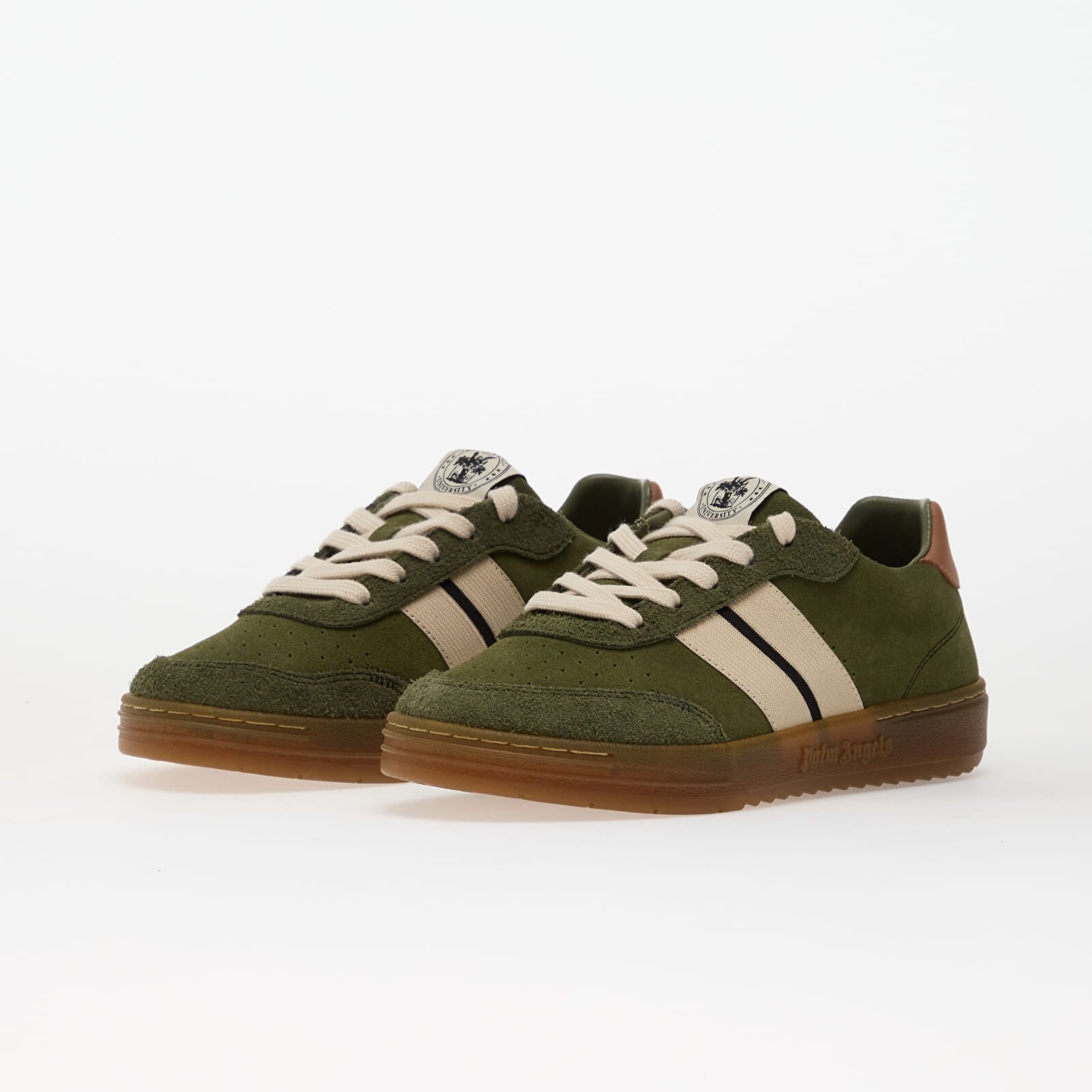 Palm Angels Kids Сникърси University Track Military Green/ Beige