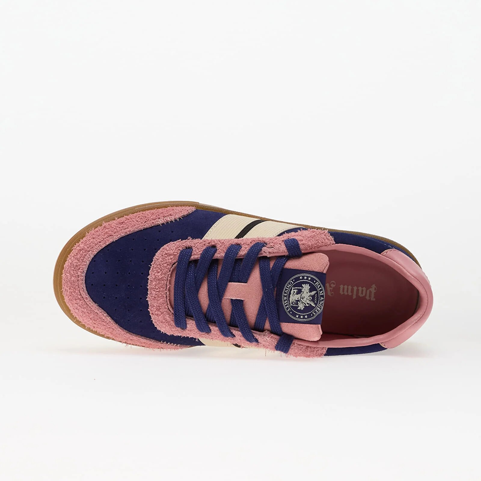 Palm Angels Kids Сникърси University Track Navy Blue/ Beige